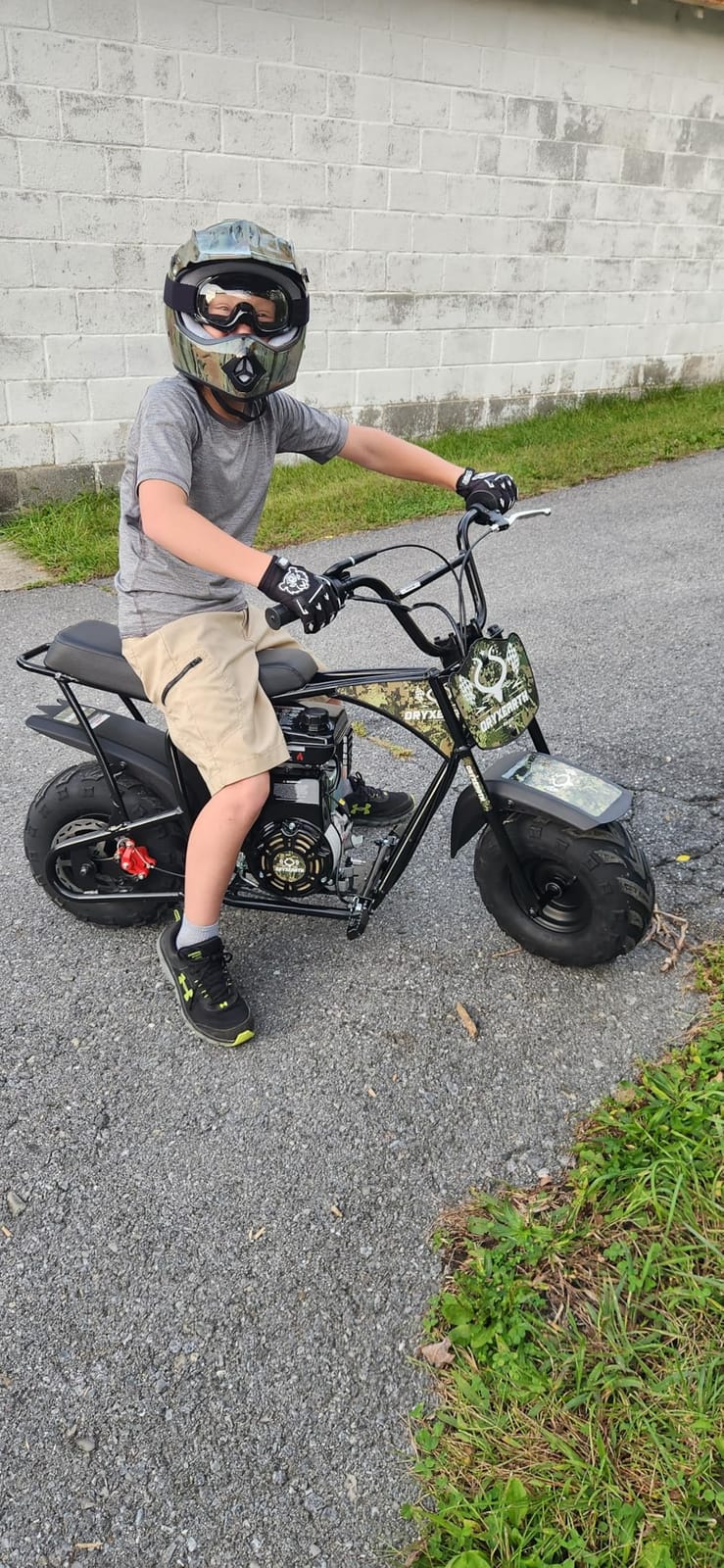 Oryxearth Mini Bike for Kids, 105CC 4-Stroke Kid Gas Powered Off-Road Pocket Pit Trail Motorcycle W/EPA Approved, Up to 28 Mph Weight Support 185 LBS, for Adults and Teens customer photo 2