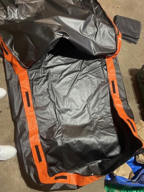 Sailnovo Car Rooftop Cargo Carrier 21 Cubic Feet Waterproof Soft Roof Bag - Heavy Duty 1000D PVC, Fit Vehicles with/without Rack, includes Anti-Slip Mat, 6 Door Hooks, 10 Reinforced Straps, Lock customer photo 1