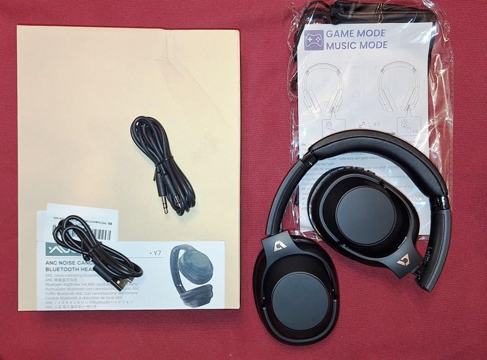 YMOO Active Noise Cancelling Headphones for Airplane Travel | LDAC Hi-Res Audio, Wired Wireless ANC, 100H Playtime Over Ear Headphones, Custom EQ via App, Bluetooth 6.0 Headset for All customer photo 1