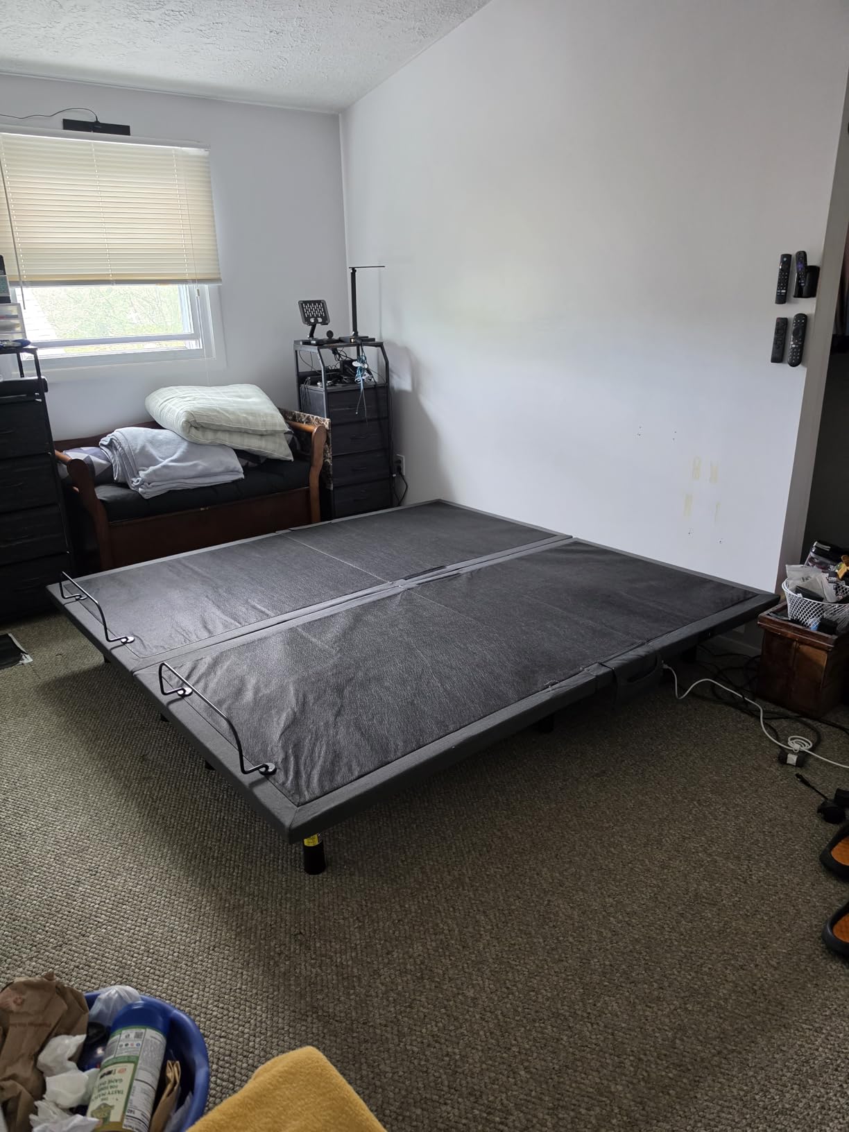 Amada Split King Adjustable Bed Frame with Massage, Adjustable Bed Base with 4 USB Ports & Under-Bed Nightlight, Head & Foot Incline, Electric Base with 4 Height Options, 01B-SK1 customer photo 1