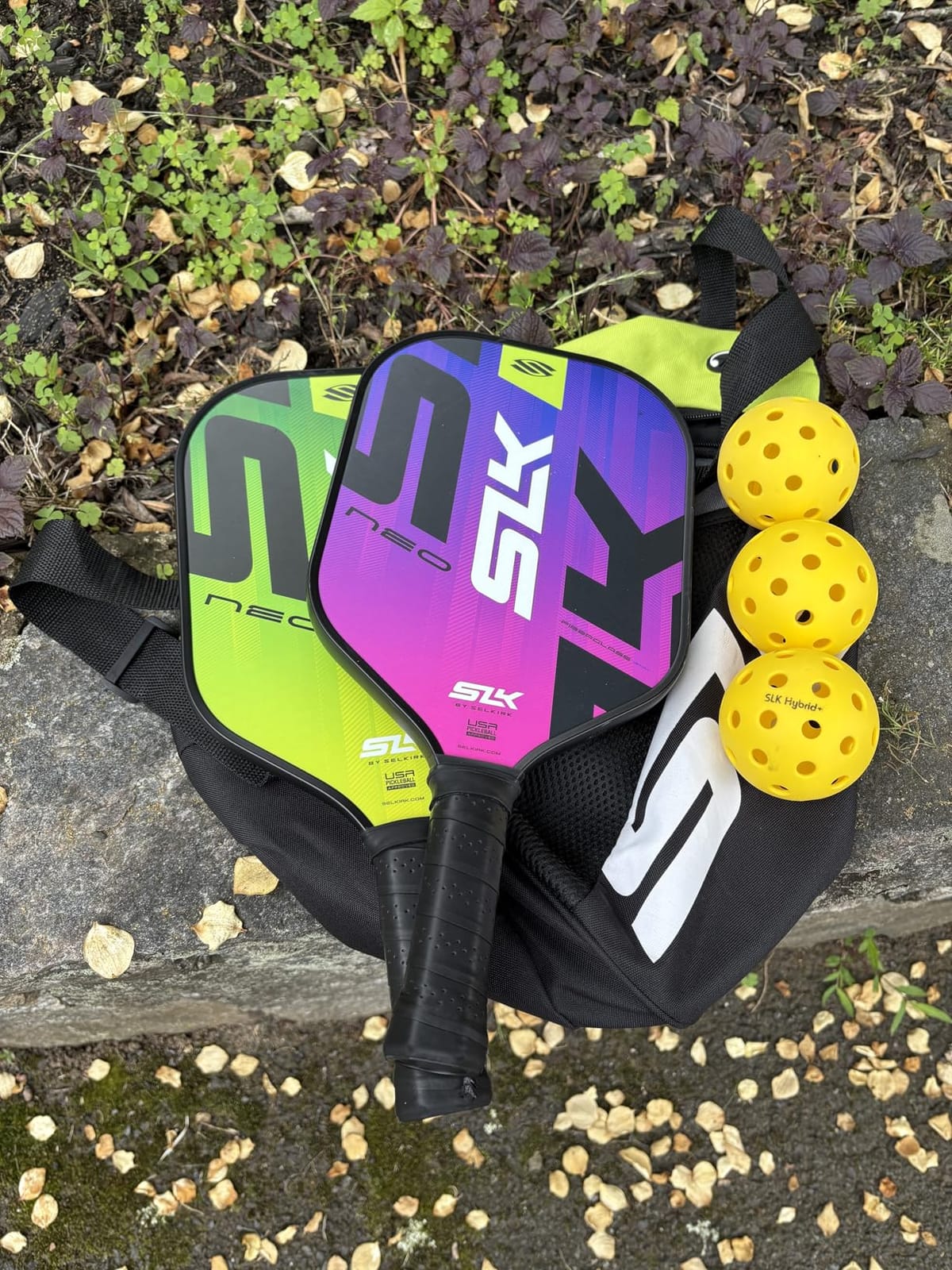 Selkirk Sport SLK Neo Pickleball Paddles Set of 2 + Pickleballs + Sling Bag | Pickle Ball Rackets 2 Pack in Graphite or Fiberglass, with an Expanded Sweet Spot customer photo 2