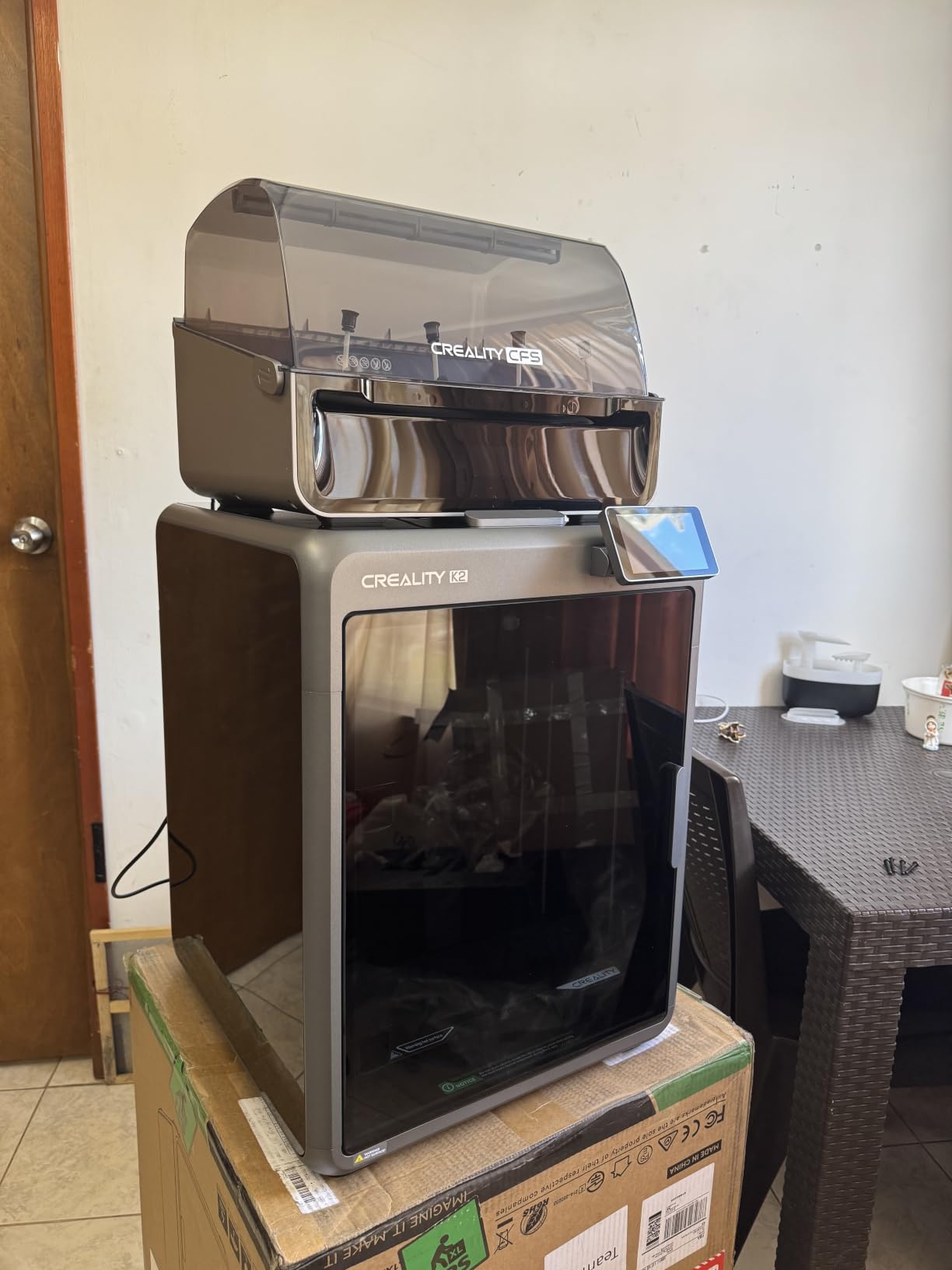 Creality K2 Plus Combo 3D Printer 2026 Upgraded Version, Multi Color Printing with CFS, 600mm/s Print Speed, Step-servo Motor System High-Temp Direct Drive Extruder Build Volume 13.78x13.78x13.78 inch customer photo 1