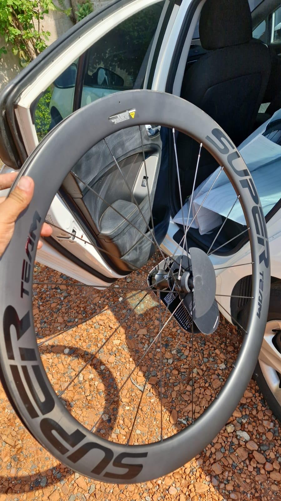 SUPERTEAM Carbon Bike Wheel 50mm Disc Brake Tubeless 28mm customer photo 2