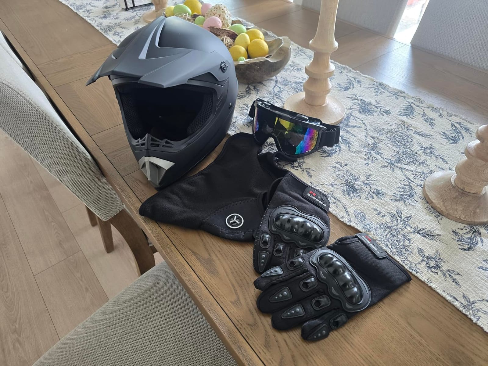 CARTMAN Matte Black Adult Full Helmet Large, DOT Approved ATV Dirt Bike Full-Face customer photo 1