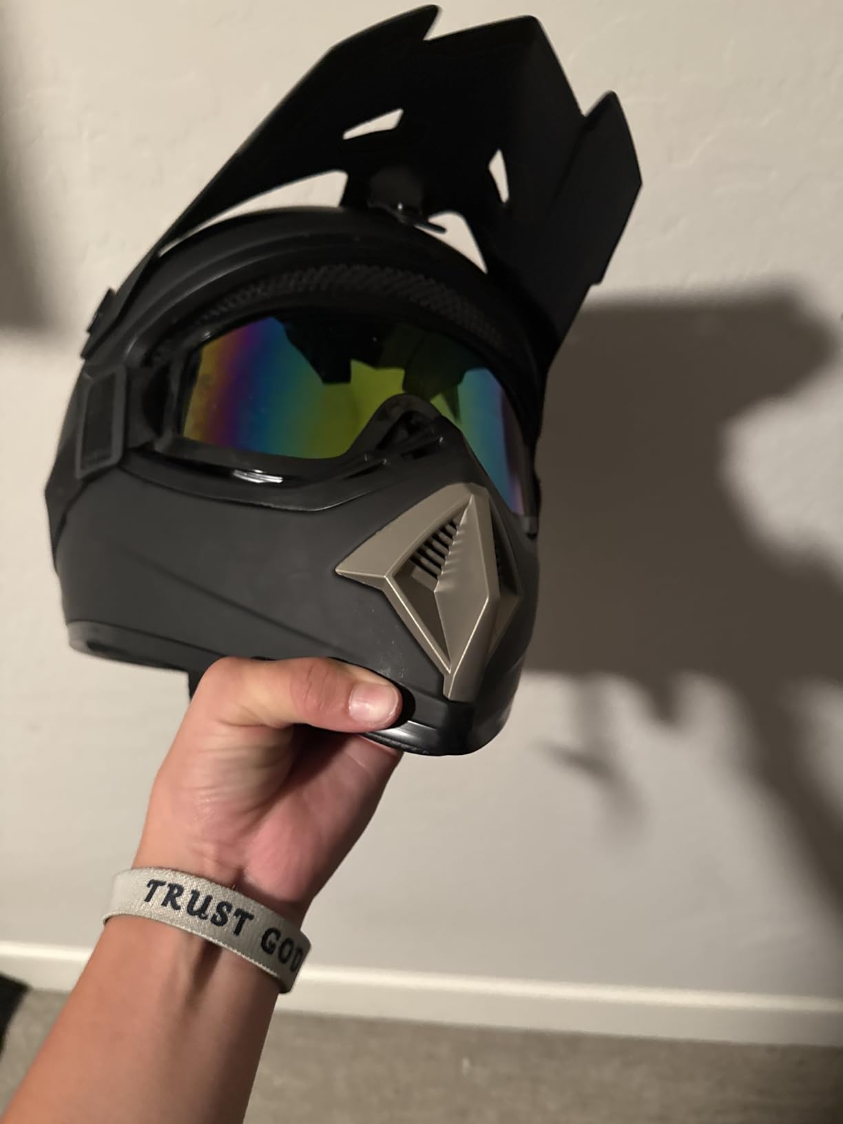 CARTMAN Matte Black Adult Full Helmet Large, DOT Approved ATV Dirt Bike Full-Face customer photo 2