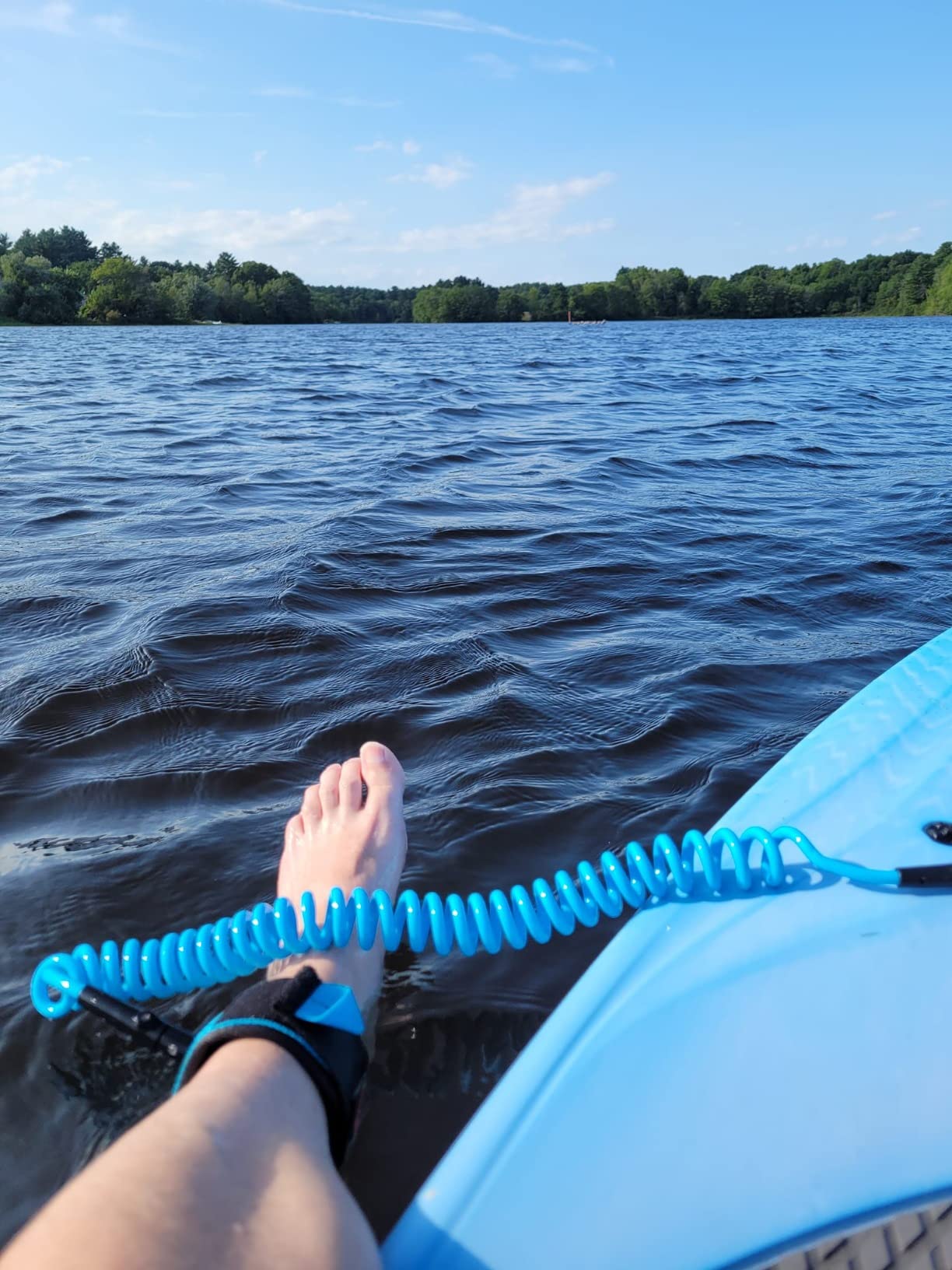 Abahub Coil SUP Leash, 10 ft Coiled Paddle Board Leashes, 5/7mm Legrope Strap | Paddle Board Ankle Strap, Durable, No-Tangle, Anti-Slip customer photo 2