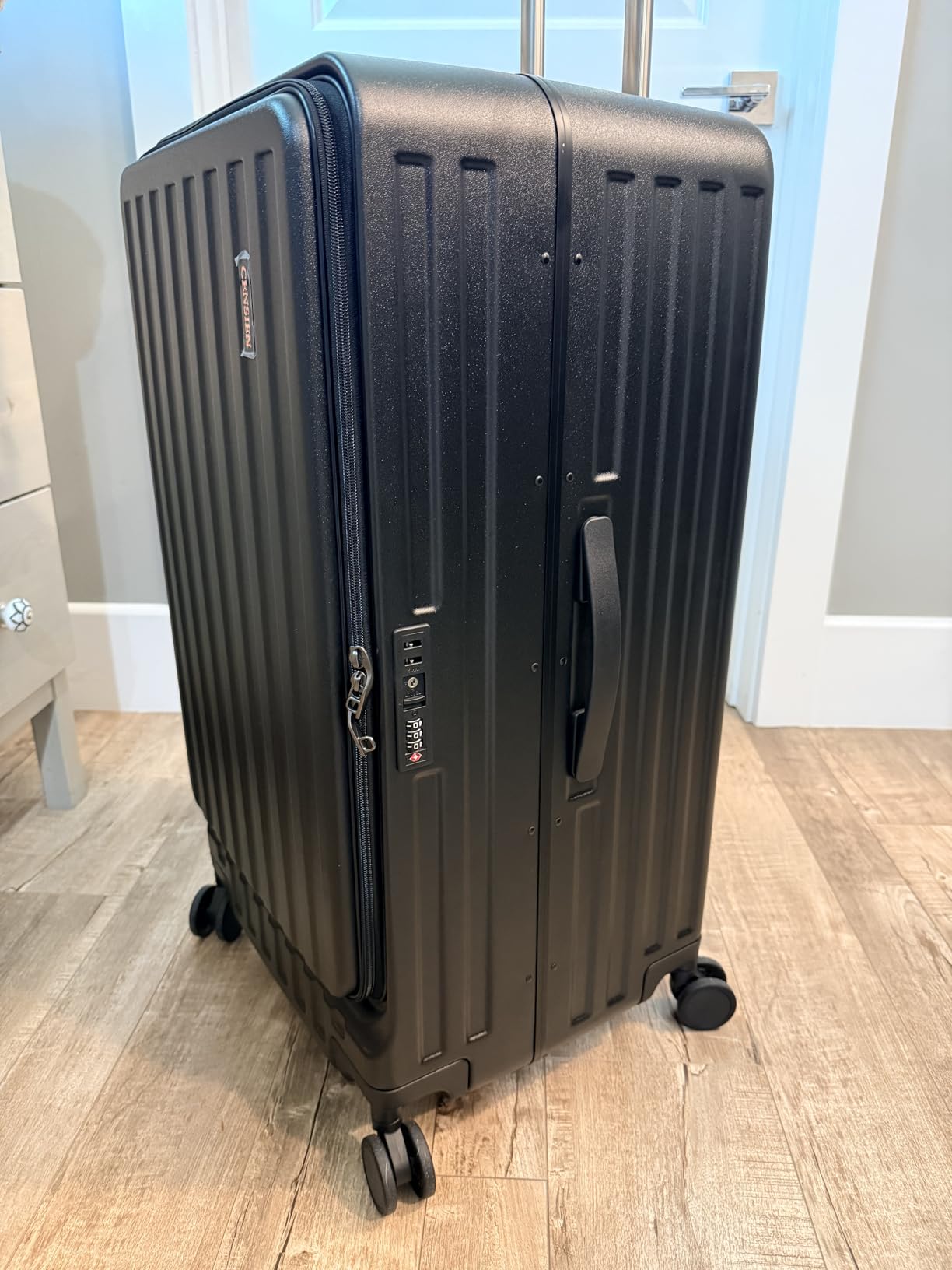 CENSIEN Checked Luggage, Large Suitcase 29 Inch Trunk Luggage with Spinner Wheels, Lightweight ABS+PC Hard Shell with Aluminum Frame, Top Opening, TSA Lock (Green, 1PC) customer photo 1