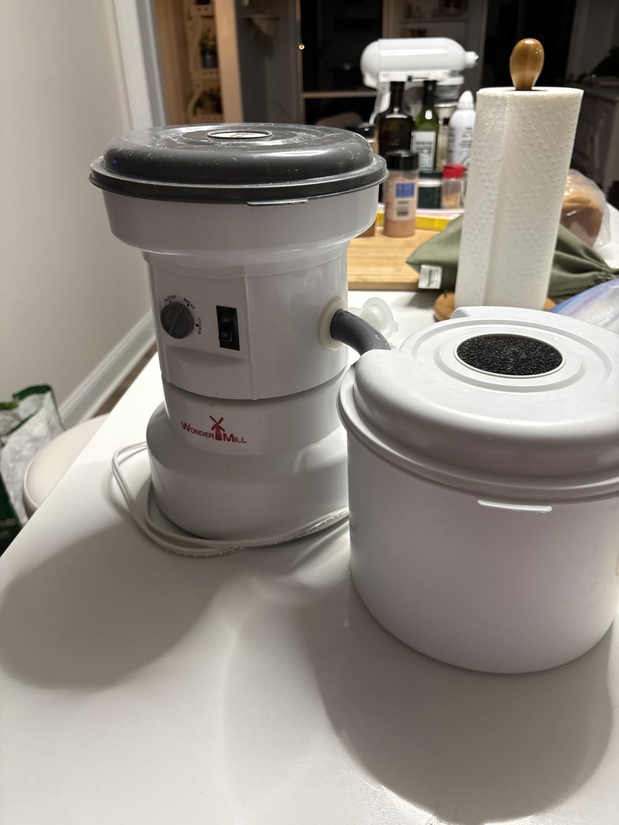 NutriMill Impact Compact High Speed Electric Grain Mill for Fresh Flour Wheat Grinder with Stainless Steel Milling Heads customer photo 1