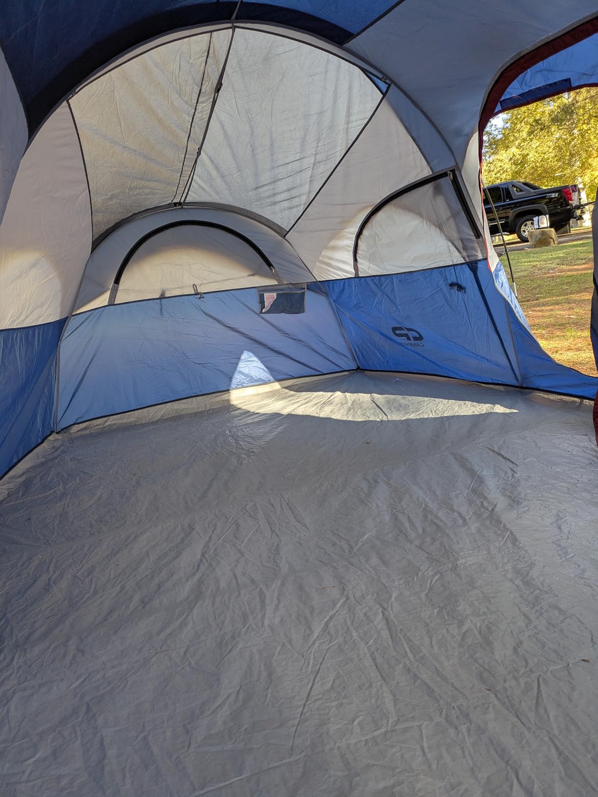 CAMPROS CP 8 Person Camping Tent, Room Divider, Rainfly, Weather Resistant, Family tent with 5 large mesh windows, double-layer design, 14' x 9' x 72''(H) customer photo 2
