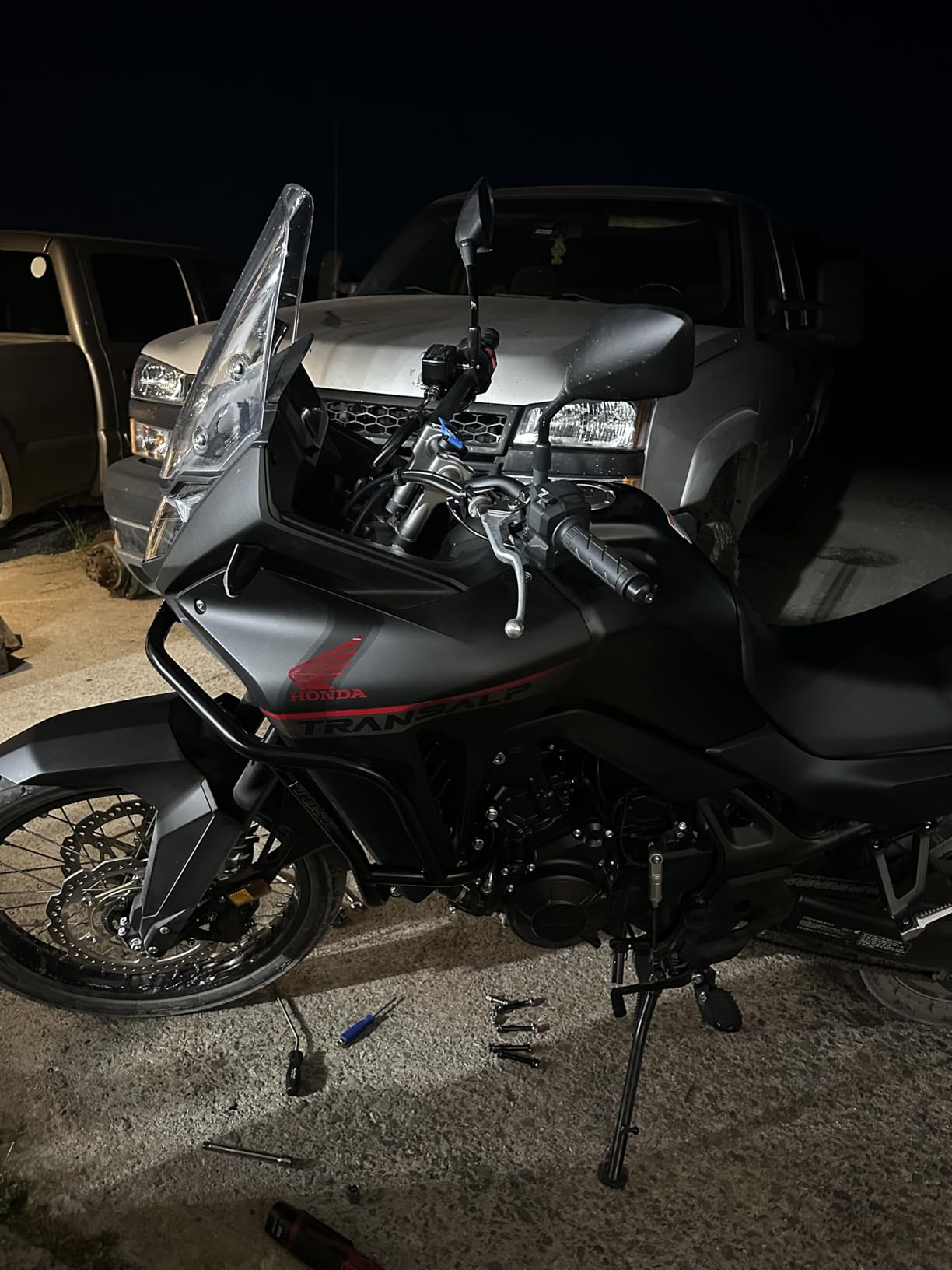 Tusk Crash Bars - Black Engine Guards and Protection for Adventure and Touring Motorcycles - Compatible with Honda Transalp XL750 2025 customer photo 1