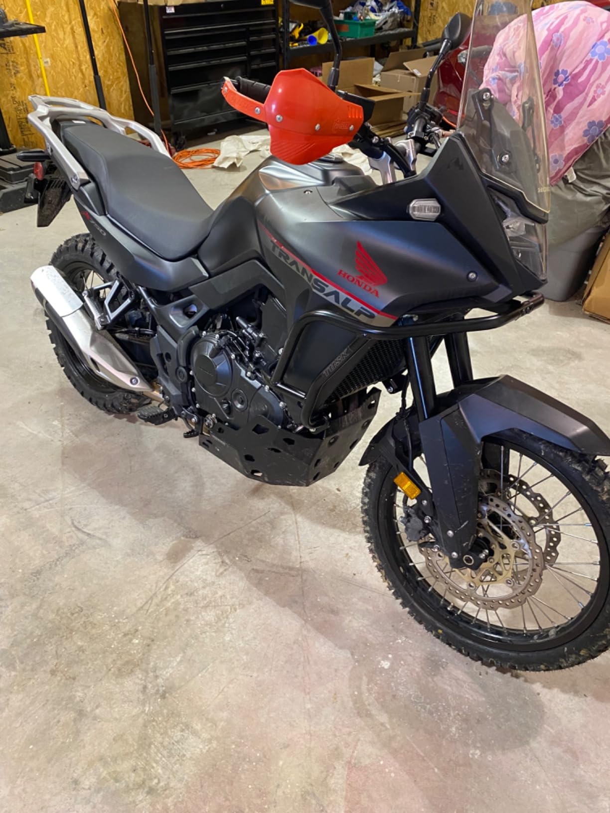 Tusk Crash Bars - Black Engine Guards and Protection for Adventure and Touring Motorcycles - Compatible with Honda Transalp XL750 2025 customer photo 2