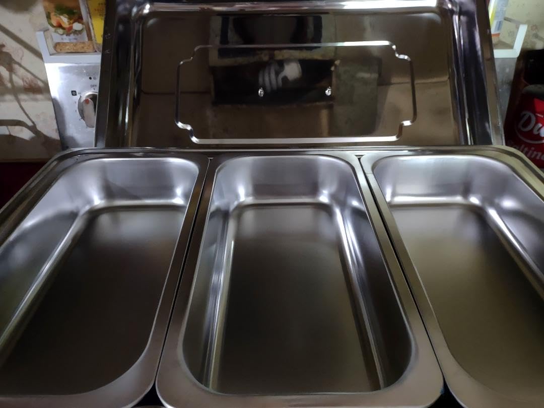 Chafing Dishes for Buffet 5 Pack, 9 QT Full Pan Stainless Steel | Chafing Dish Buffet Set Sturdy and High Grade Chafers and Buffet Warmers Sets for Any Party with Complete Set customer photo 2