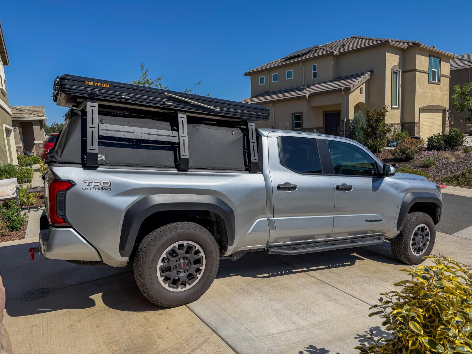 Adventurer Pro Rooftop Tent Hard Shell, 2-3 Person Aluminum Roof Top Tent | Detachable Side Awning & Built-in LED Light Strip, Compatible with Truck Jeep SUV Van & Trailer, Pop Up for 4-Season Camping customer photo 2