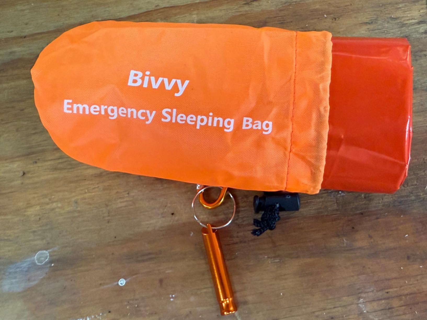 Emergency Sleeping Bag Survival Bag, Cymuber Portable Waterproof Thermal Bivy Sacks Tac Bivvy Bags, Camping Mylar Sleeping Bag Survival Gear Emergency Blankets Survival Shelter customer photo 2