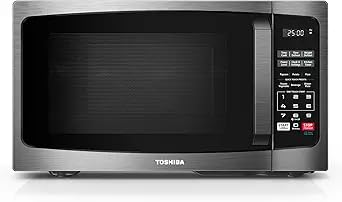 TOSHIBA Microwave Oven, 0.9 Cu.Ft, 900W, Black Stainless Steel | 6 Auto Menus, Mute Function, Child Lock, LED Lighting, 10.6 Inch Removable Turntable, Perfect for Apartment customer photo 2