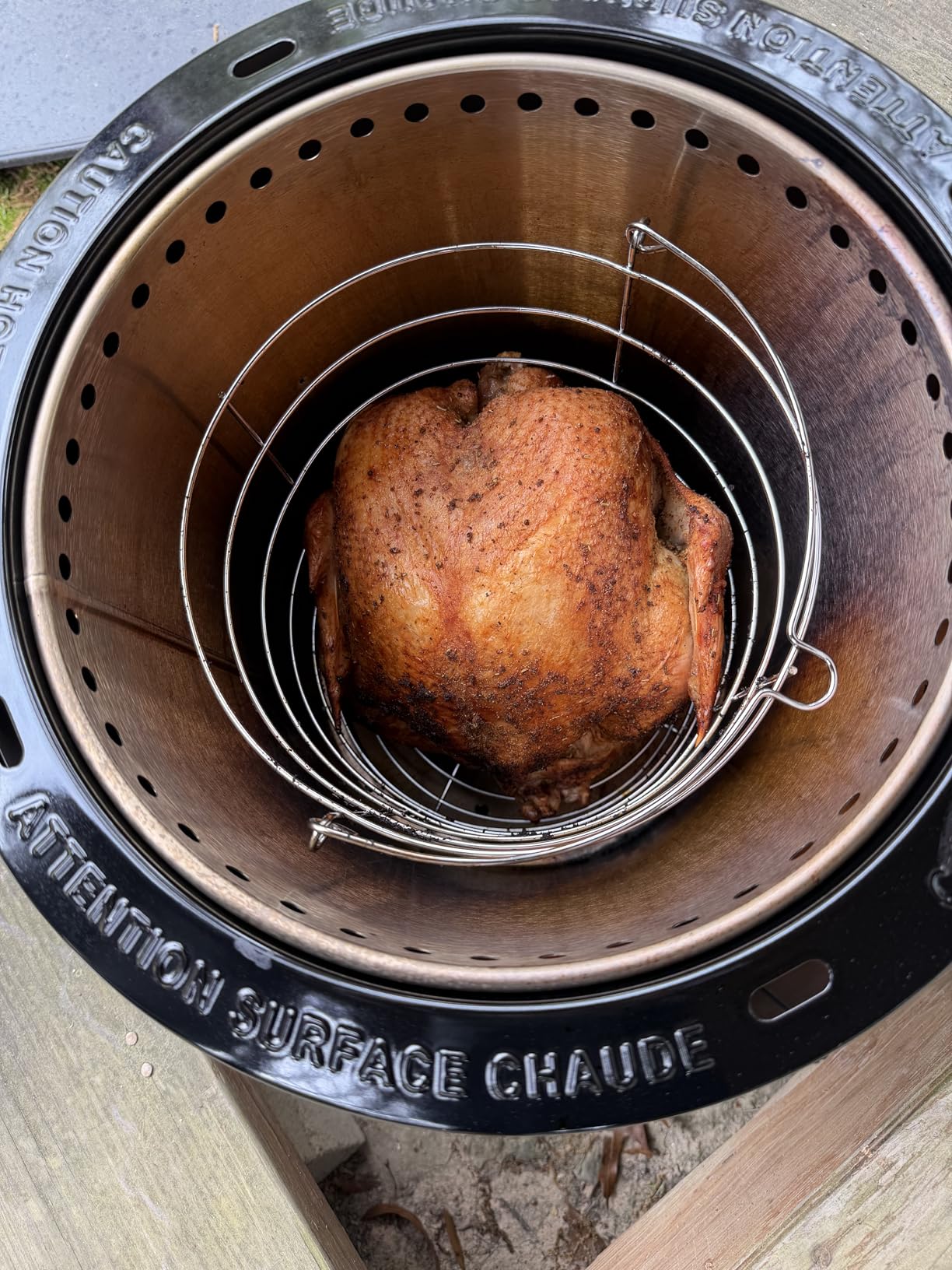 Charbroil The Big Easy Oil-Less Turkey Fryer | Outdoor Air Fryer | Propane Cooker, Black customer photo 1