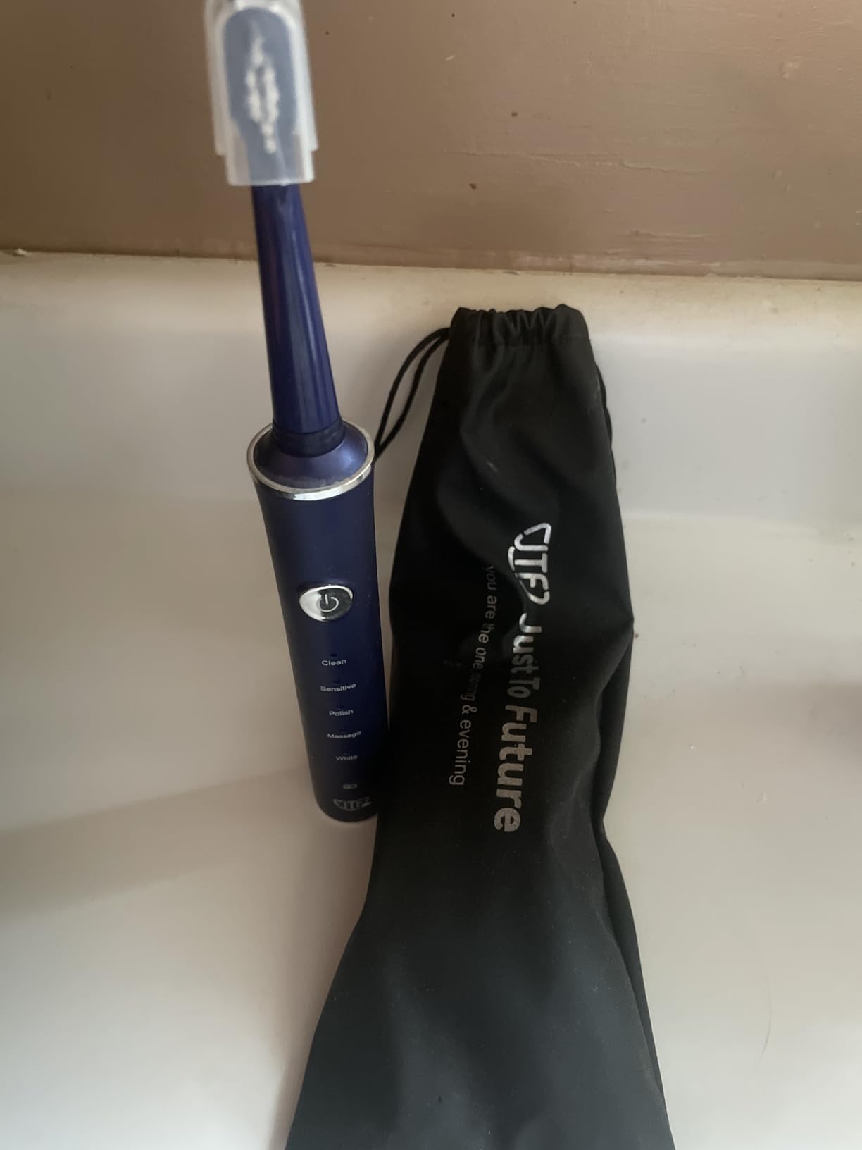 JTF Sonic Electric Toothbrush for Adults and Kids: 5 Modes for Sensitive Teeth & Braces - with 8 Brush Heads, 45-Day Runtime & Smart Timer, Portable Rechargeable Toothbrush for Travel, Home & School customer photo 1