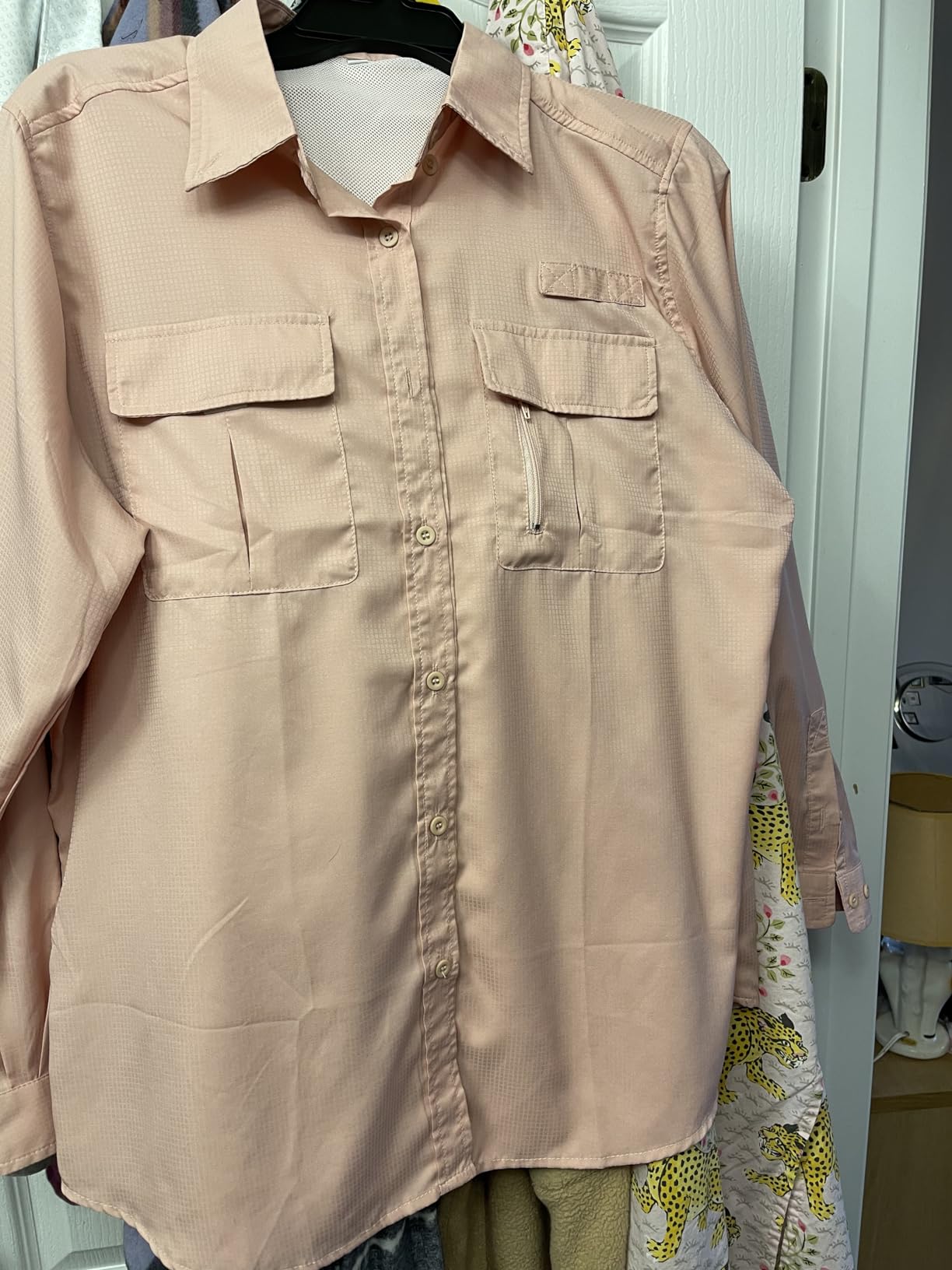 Women's UPF 50 Long Sleeve Sun Protection Safari Fish Hiking Shirts customer photo 2