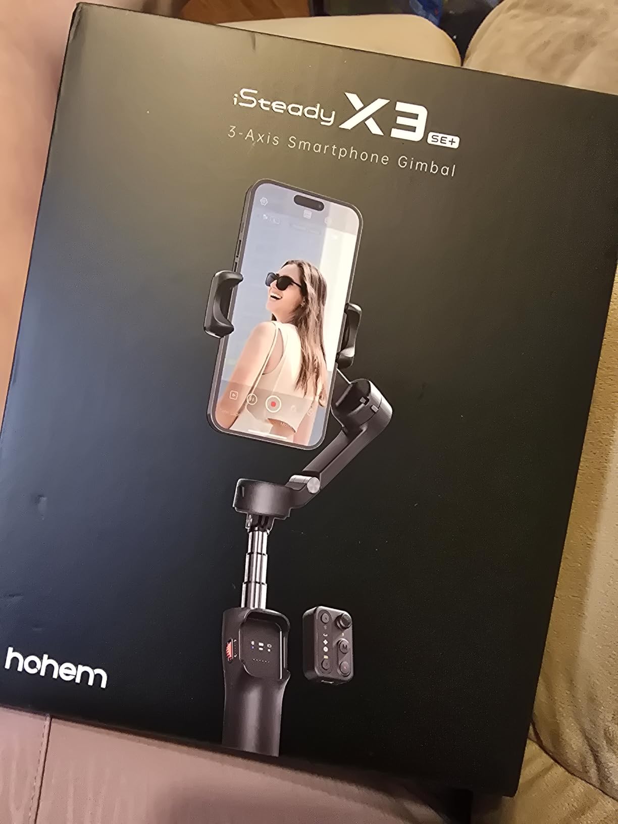 hohem iSteady X3 SE Plus 3-Axis Gimbal Stabilizer for iPhone & Android | Detachable Remote, iSteady 8.0 Anti-Shake, 8