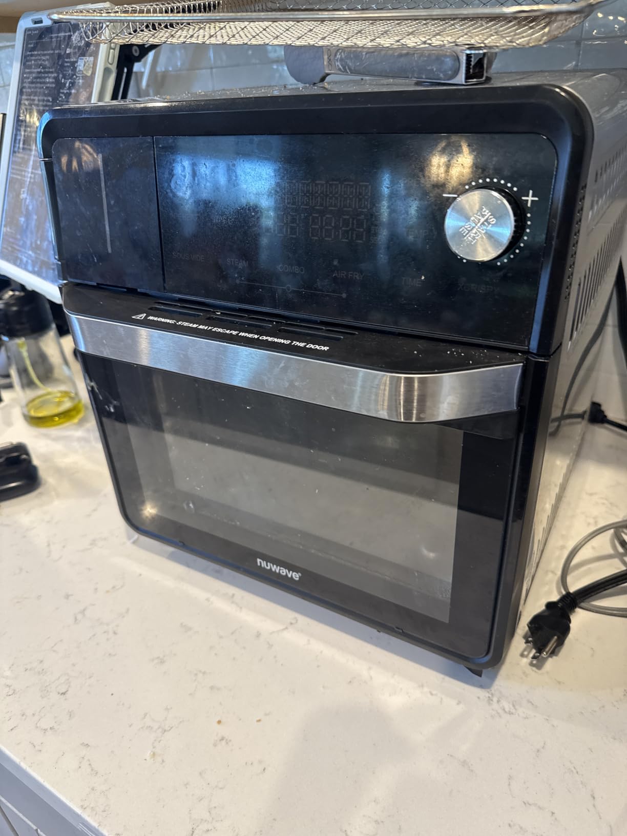 Nuwave Combi Steam Oven, Non-Toxic Stainless Steel Multi-Cooker with Air Fry, Sous Vide, Toast & More, 50-450F Precision, 120 Presets, Moisture Control, Programmable, Easy to Clean, 16 quarts customer photo 1