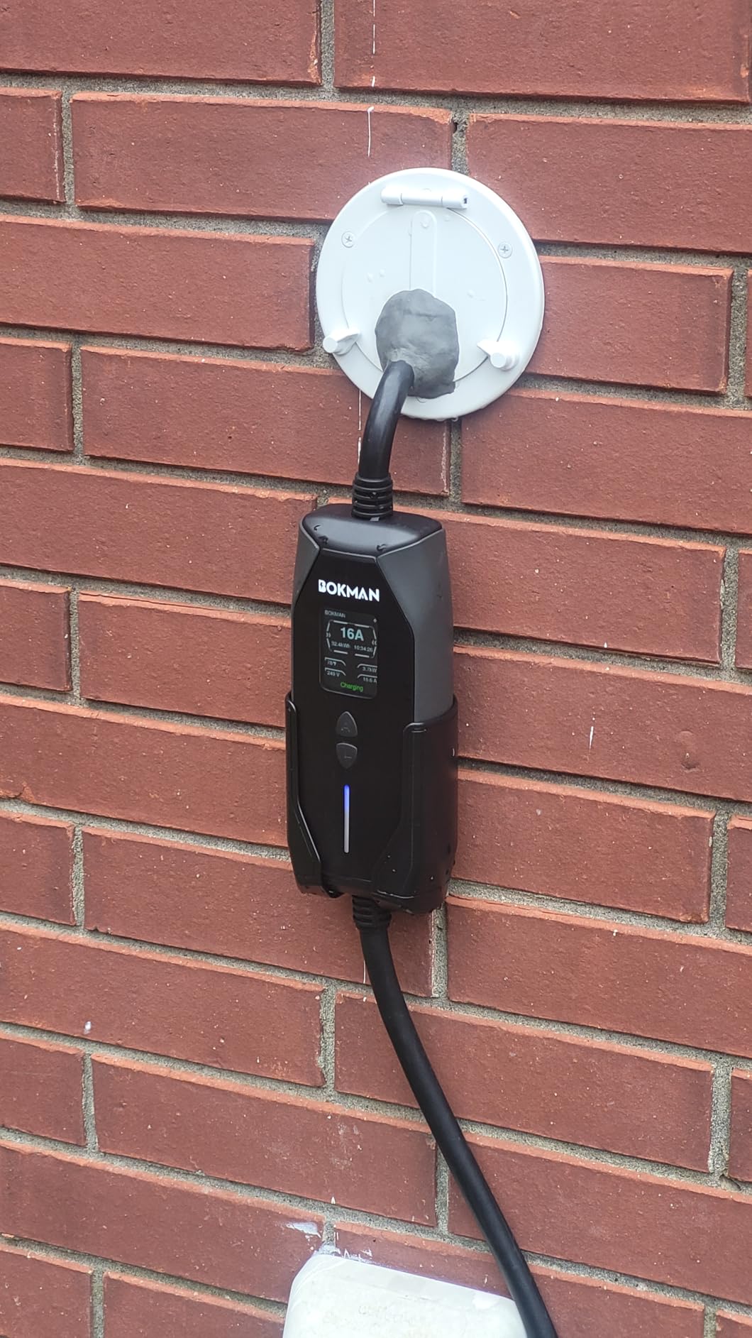 bokman Level 1 & Level 2 EV Charger, 32A 25ft, NEMA 14-50P/5-15 Adapter | Dual 120V/240V, Adjustable 6-32A & 1-12H Delay timer, IP65, J1772 Connector customer photo 2