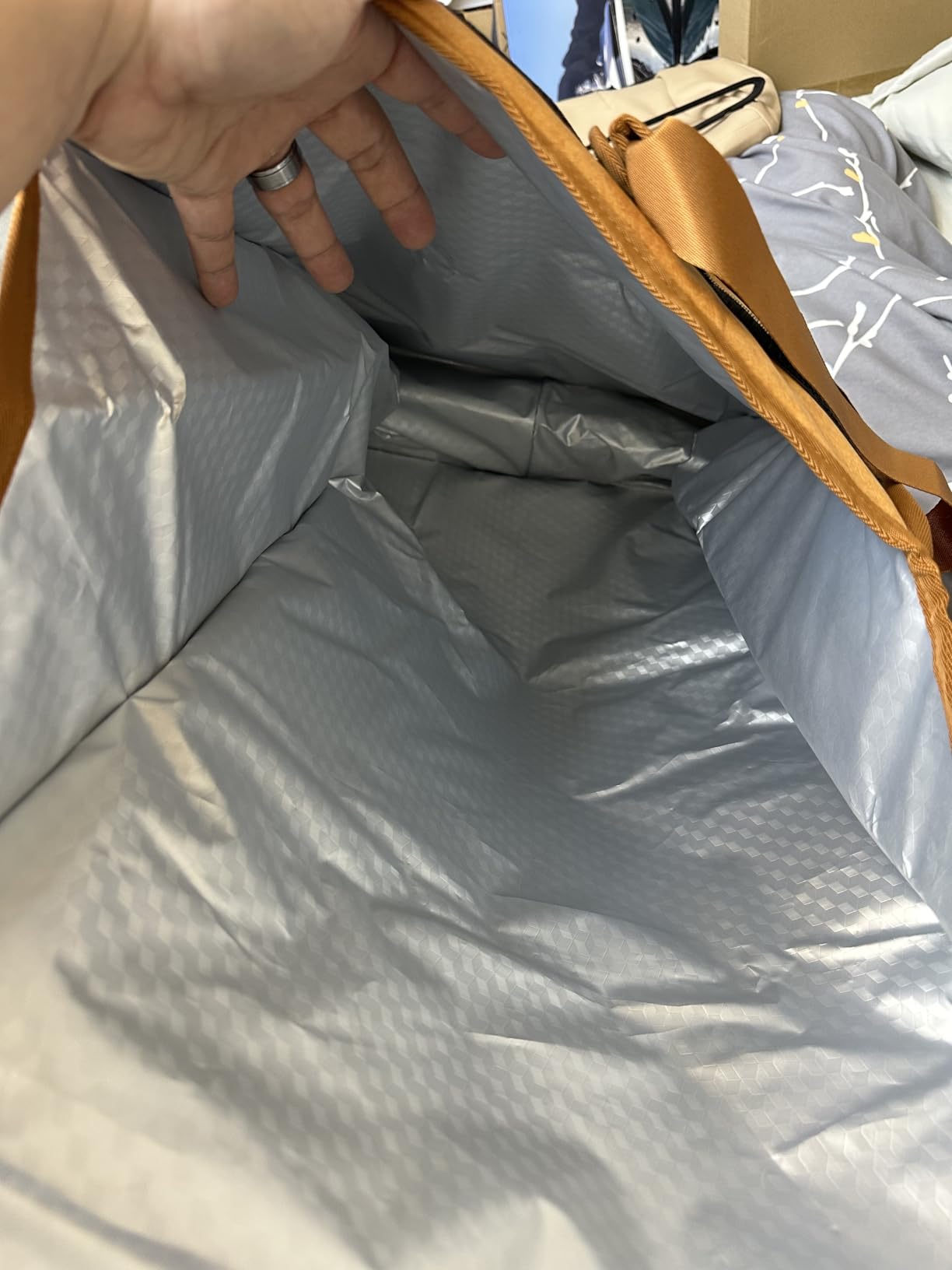 BBQ Blanket for Resting Meat, Large Brisket Resting Bag, Heavy Duty Smoker Meat Insulated Resting Bag, Insulated Meat Resting Bag for Smoking Large Brisket/Beef (49L Capacity) customer photo 2