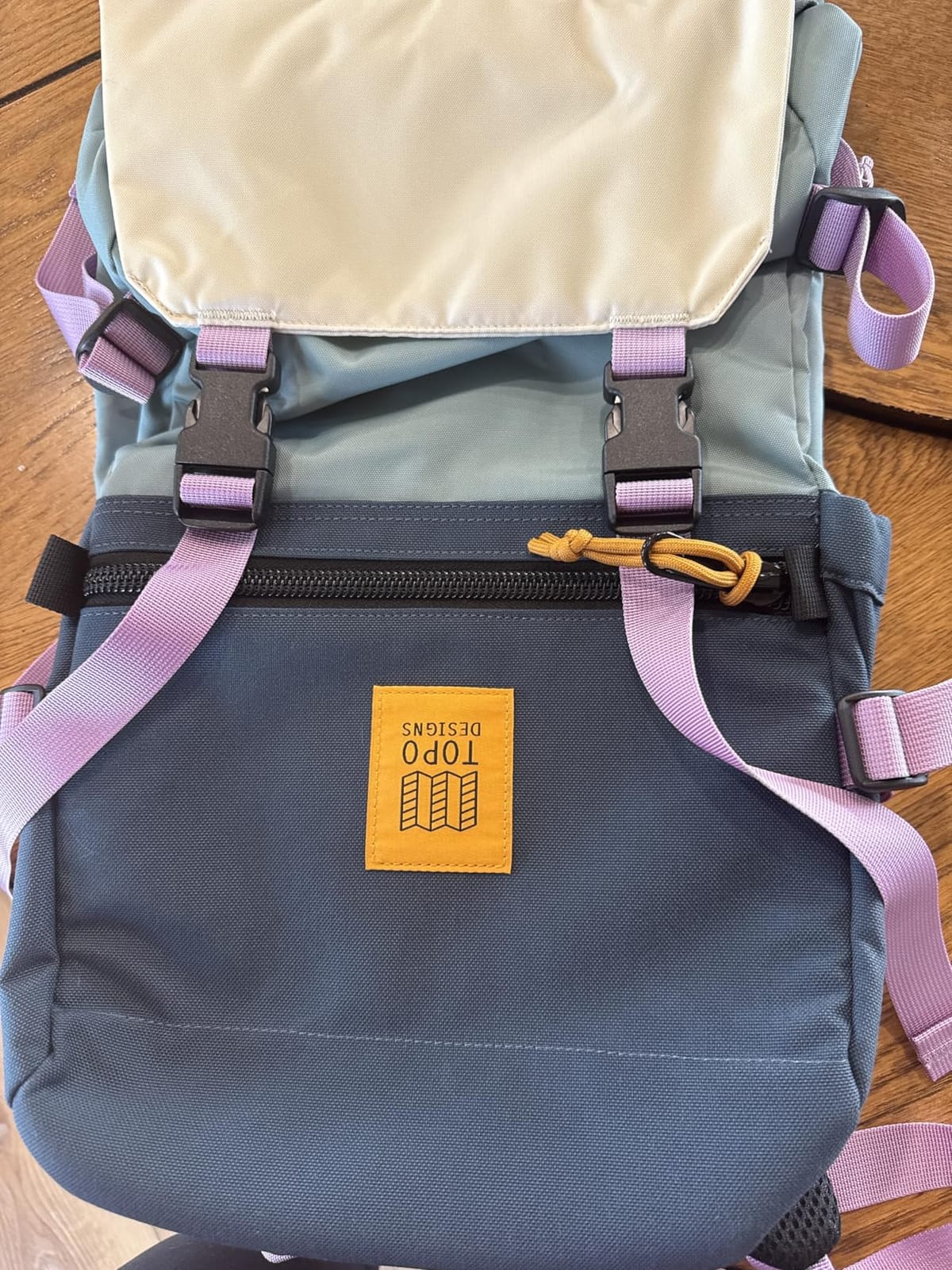 Topo Designs Rover Pack Classic Backpack, 1000D Nylon (Bone White/Black) | Daily Daypack for Commutes, Travel, Hikes, Iconic Denver Design, About 20L Capacity, Laptop Sleeve, Compression Straps customer photo 1