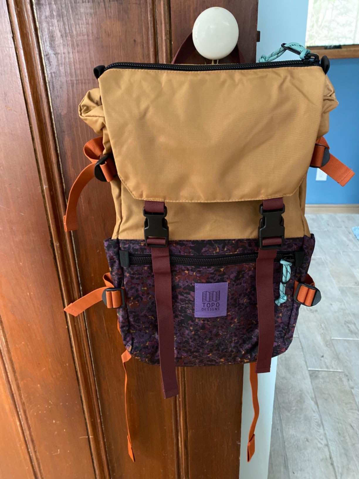 Topo Designs Rover Pack Classic Backpack, 1000D Nylon (Bone White/Black) | Daily Daypack for Commutes, Travel, Hikes, Iconic Denver Design, About 20L Capacity, Laptop Sleeve, Compression Straps customer photo 2