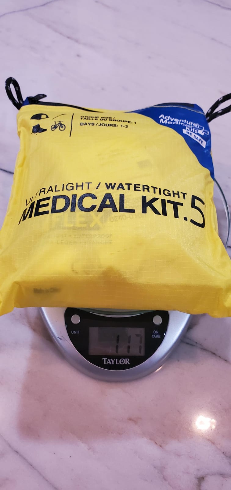 Adventure Medical Kits Ultralight/Watertight Medical Kit .5, (2 Person) | Features Waterproof DryFlex Inner Bag with Bandages, Gauze & Medications for Wound Care, Plus Moleskin for Blister Relief customer photo 1