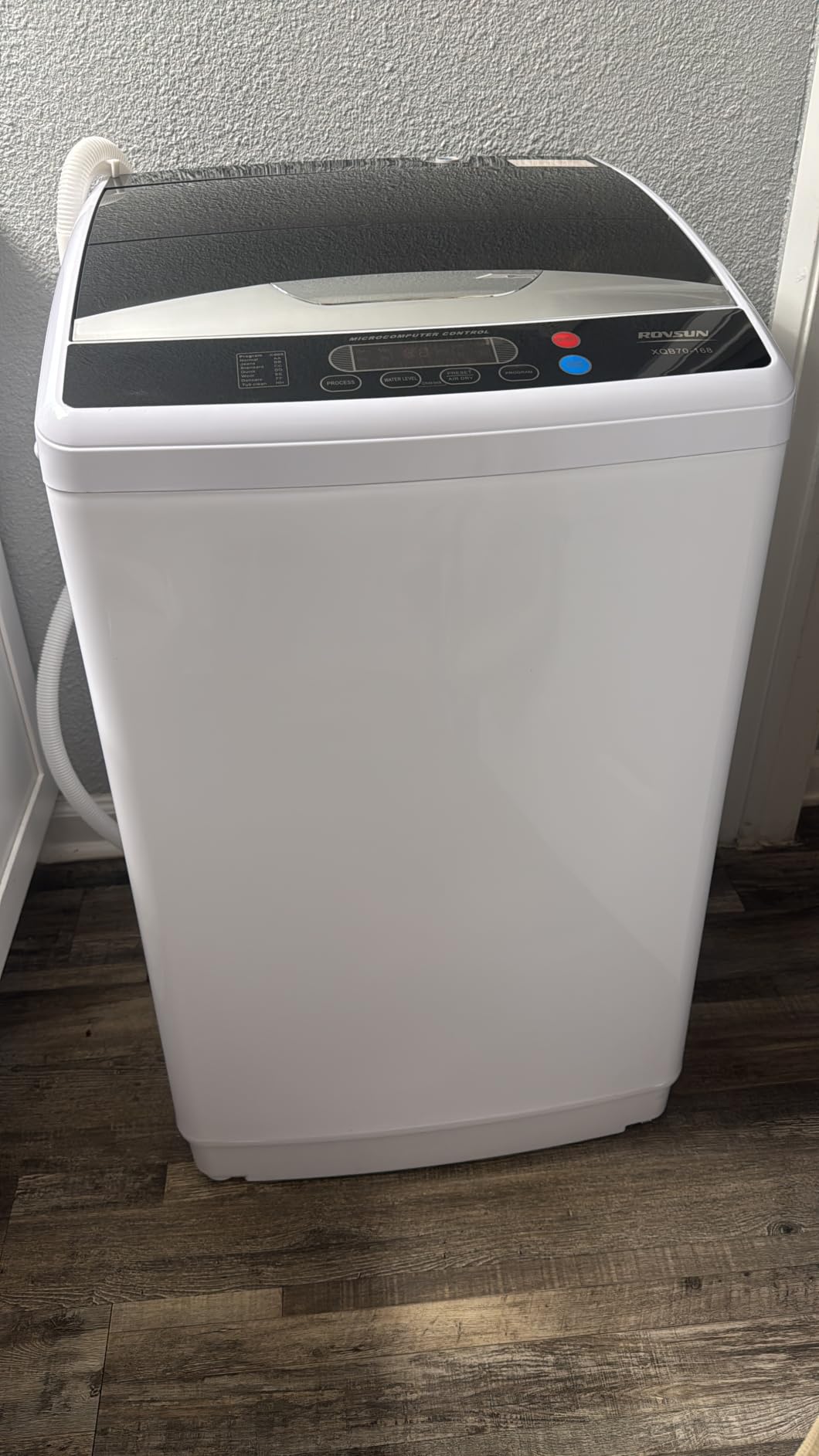 ROVSUN 30LBS Washing Machine, Full-Automatic Portable Washer with Stainless Steel Drum, Electric Laundry Machine, Washer and Spin Dryer Combo with Drain Pump for Home, Apartment customer photo 2
