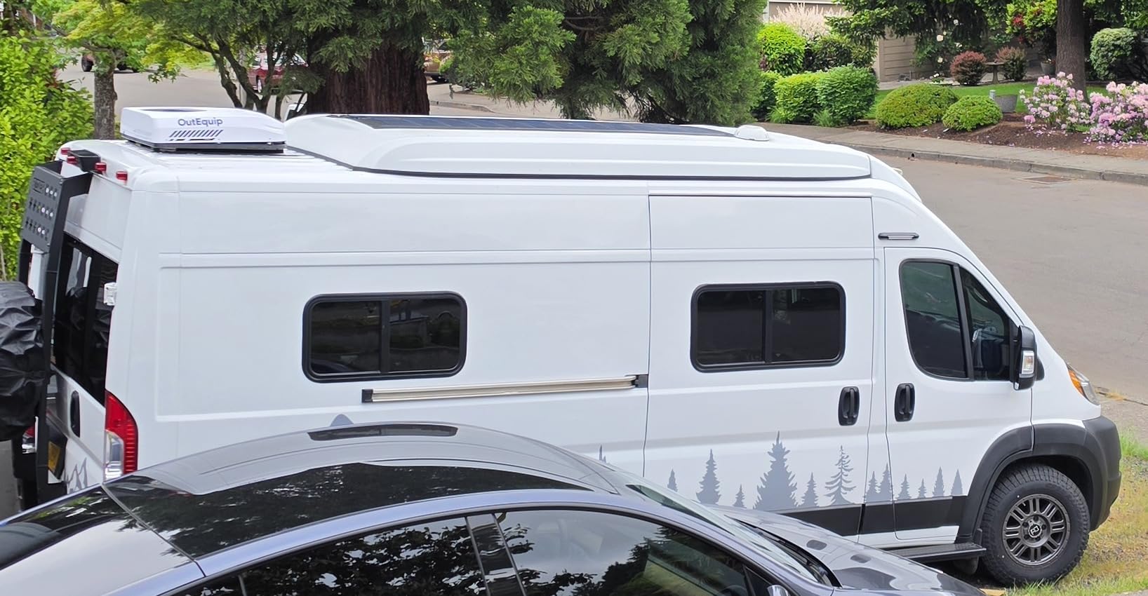 Outequip RV Air Conditioner, 12V 10000 BTU Rooftop Air Conditioner for RVs, Trucks, Vans, Campers, Tractor, Low Profile Quiet AC Unit, OutEquipPro 12V AC (12 voltage w/o heater) customer photo 2