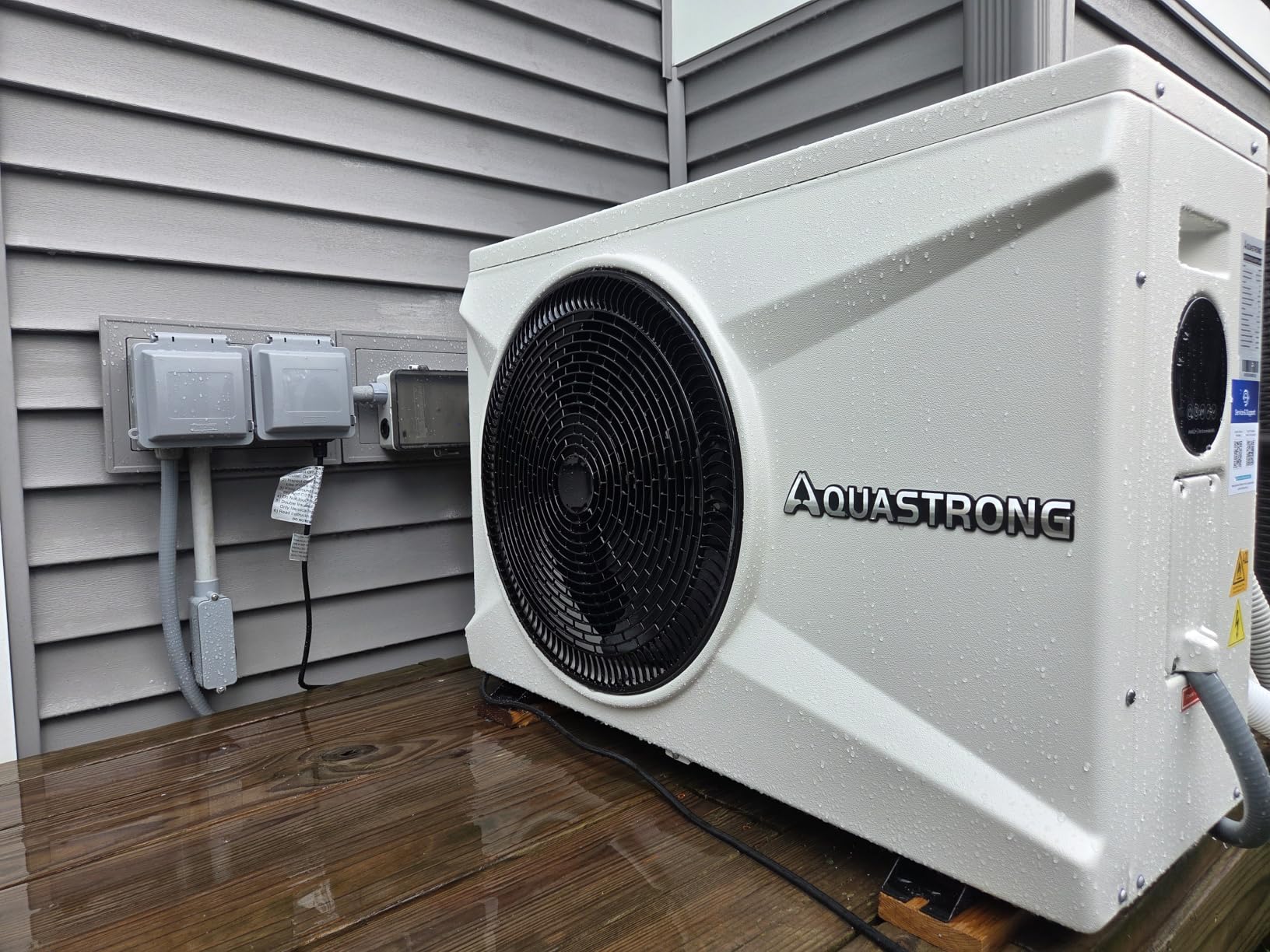 AQUASTRONG Swimming Pool Heat Pump, Pool Heater for Above Ground and Inground Pool, Heating and Cooling Pool Heater, for 9100 Gallons customer photo 2