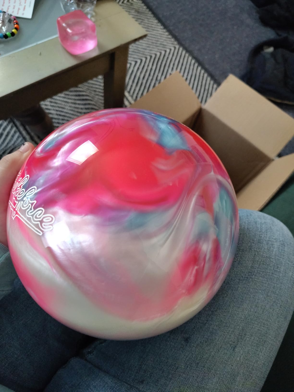 KR Strikeforce Polyester Undrilled Bowling Ball for Beginners or Great for Spare Shooting - Available in 6 Designs and 10 Different Weights customer photo 2