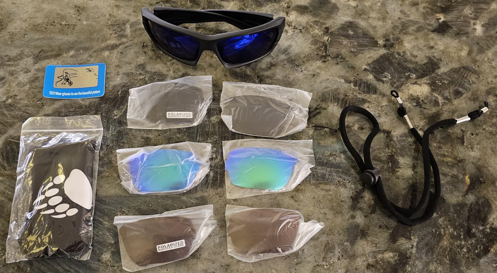 Fishing Glasses Pro Kit | Polarized Sunglasses with 4 Lenses, TR-90 Frame, Eye Protection for Offshore & Shallow Water customer photo 1