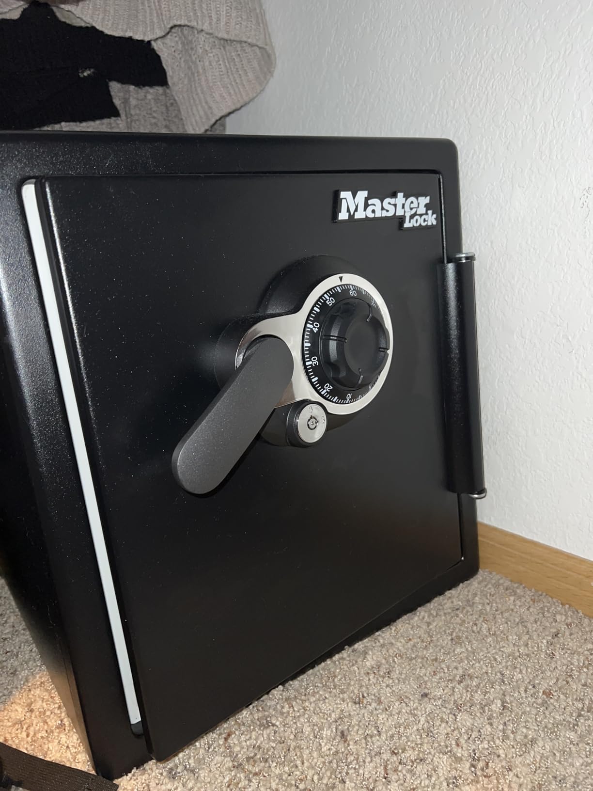 Master Lock Black Steel Fireproof and Waterproof Safe with Digital Keypad, 2.0 cu-ft, STW205GYC | Large Capacity Steel Safe With Fire and Water Resistant Protection, Six 1-inch Door Bolts For Maximum Home Office Security customer photo 1