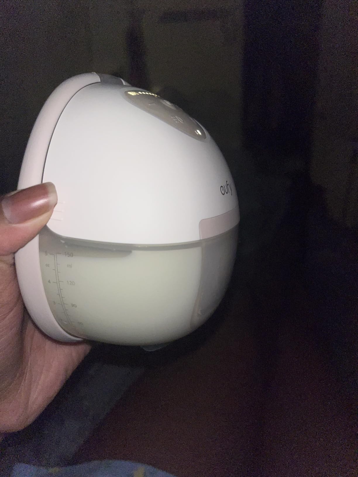 eufy Heated Wearable Breast Pump E20, Hands-Free, App Control | HeatFlow with 3 Heat Levels, App DIY Rhythm, Powerful 300mmHg Suction, 46dB Quiet Slim Fit, BPA-Free customer photo 1