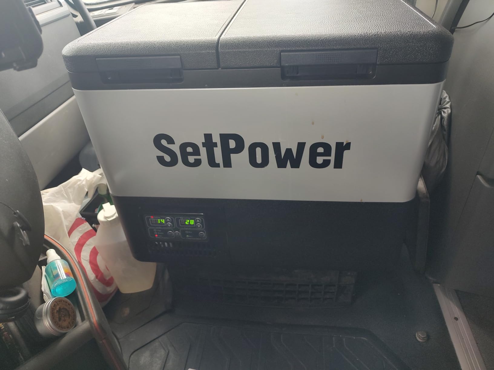 Setpower 12V Refrigerator with APP Control, 48QT Dual Zone 12V Fridge Freezer, Electric Coolers for vehicles ac/dc, Car Refrigerator 12V Portable Fridge for Car, SUV, Truck, RV, Camp, Travel, Road Trip, DT45 customer photo 1