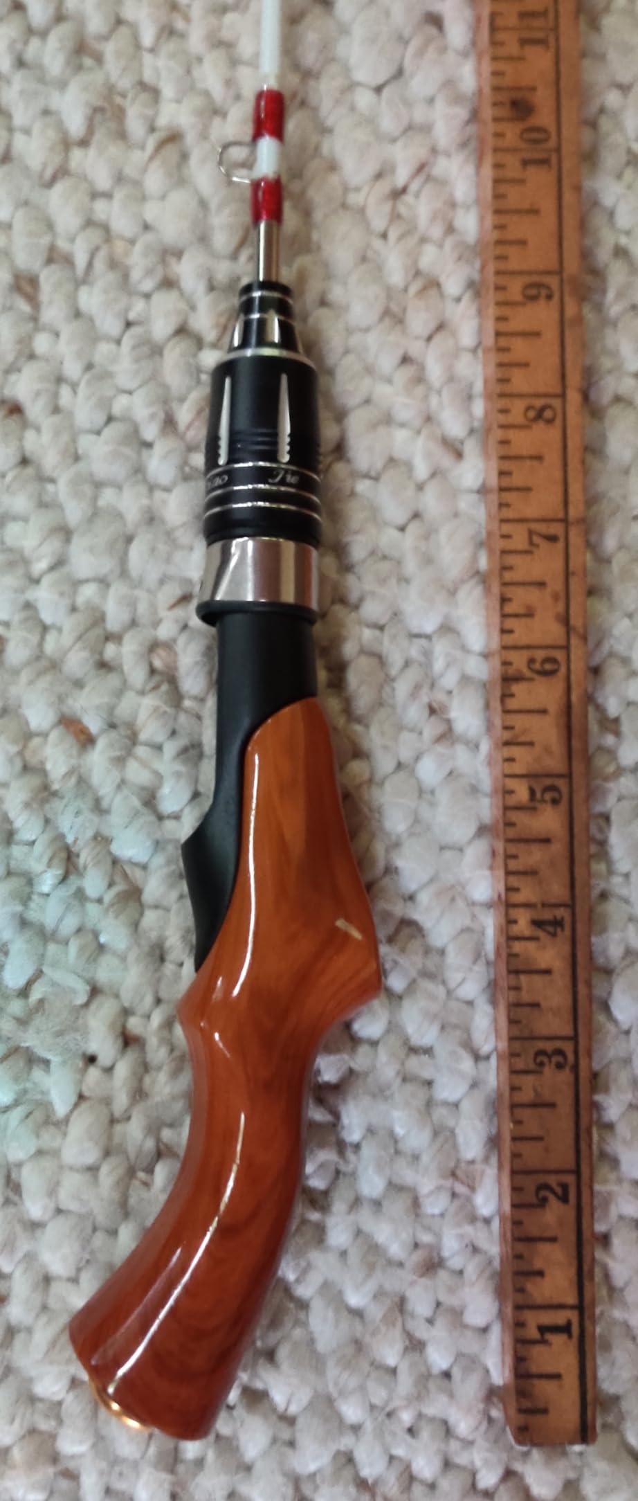 Ice Fishing Rod, Lightweight Portable Spinning Rod Ice Fishing Pole Winter Ice Fishing Tackle for Walleye Perch Panfish and Trout customer photo 1