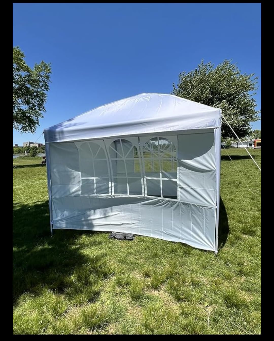 Driftalia 10x10 Pop Up Canopy Tent with Sidewalls, One-Push Instant Setup customer photo 1