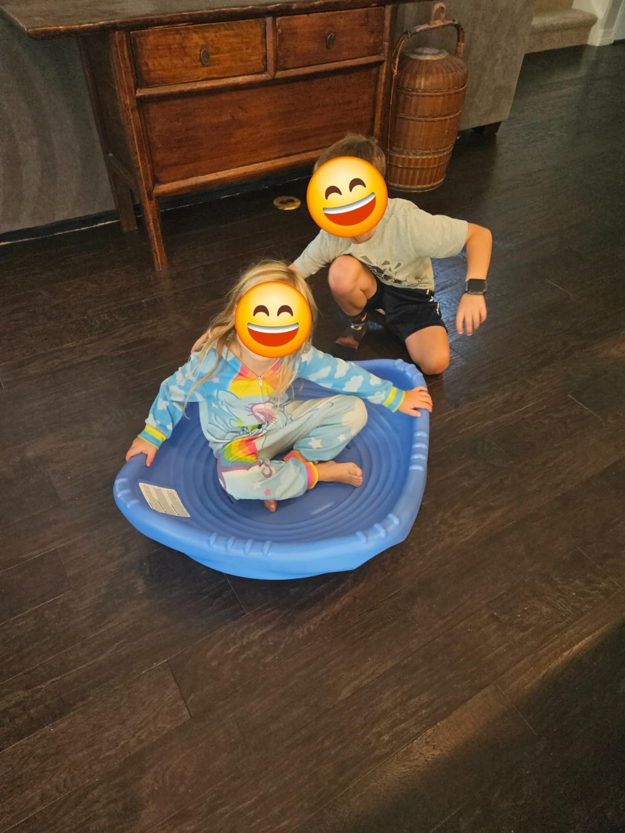 Simplay3 Rock and Spin Sensory XL Wobble Disk, 2 Pack Climbing Dome for Toddlers and Kids Rocking and Climbing, Indoor/Outdoor (Multicolor, 2 Pack), Ages 2-12 customer photo 2
