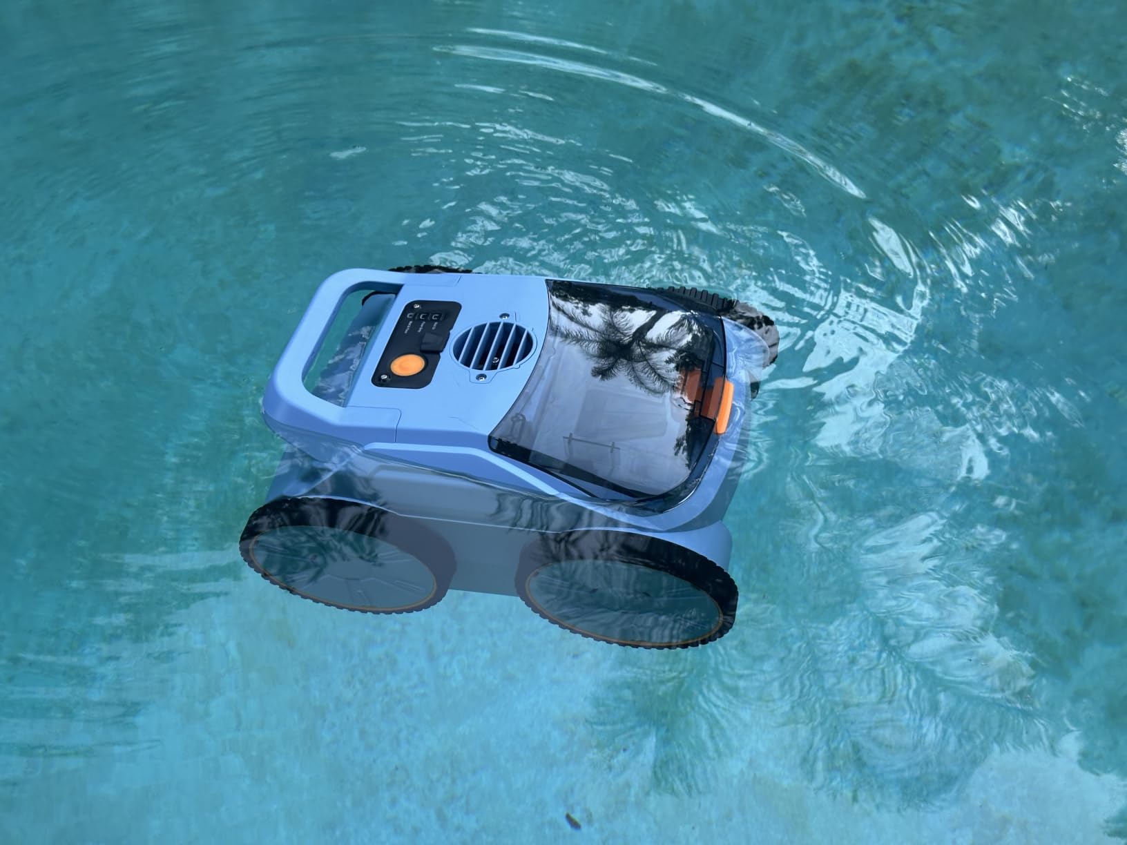 (2026 Upgrade) SAT 25 Cordless Robotic Pool Vacuum, AI Sonar Navigation, 180 Mins Runtime, Wall Climbing Auto Cleaner for Inground Pools customer photo 1