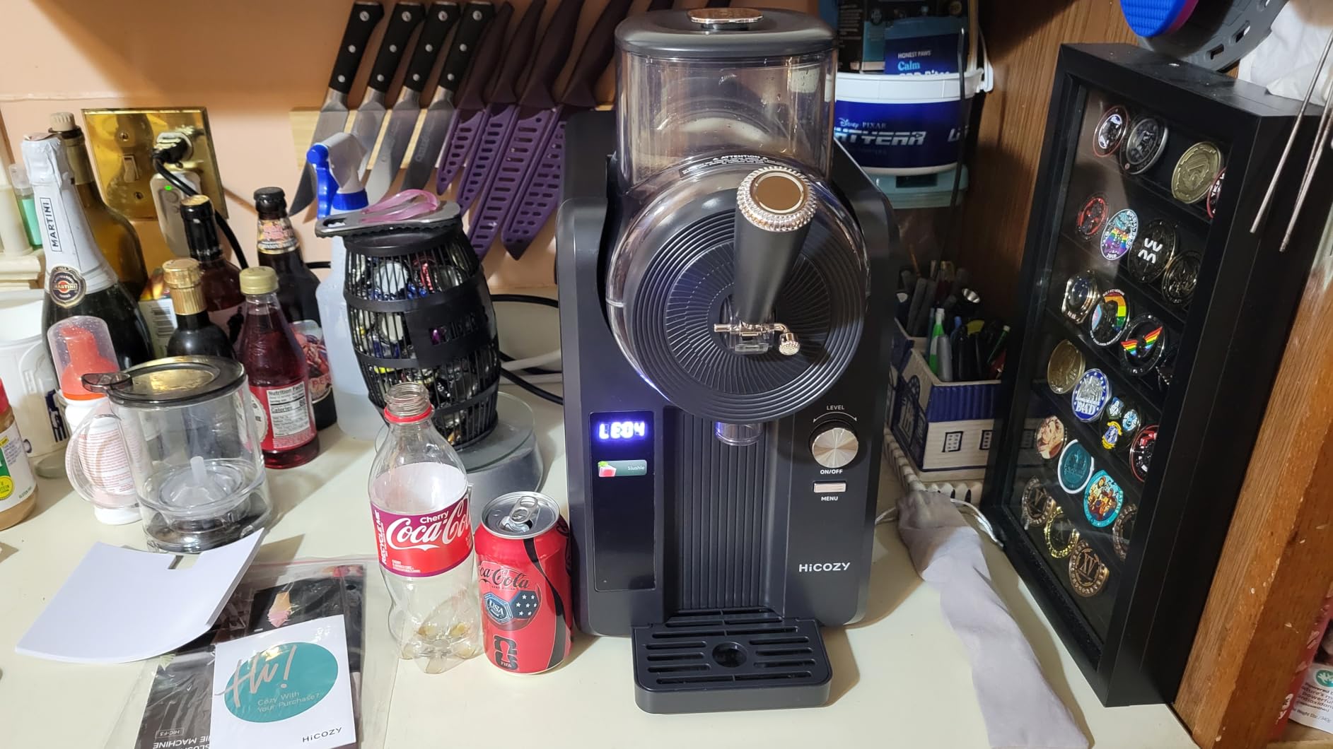 HiCOZY F3 Slushie Machine & Soft Serve Ice Cream Machine, Ice Cream Maker, No Ice Needed, Self-Cleaning, 5 Presets for Soft Serve, Frozen Drink, Milk Shake, Margaritas, Frappes and More customer photo 1