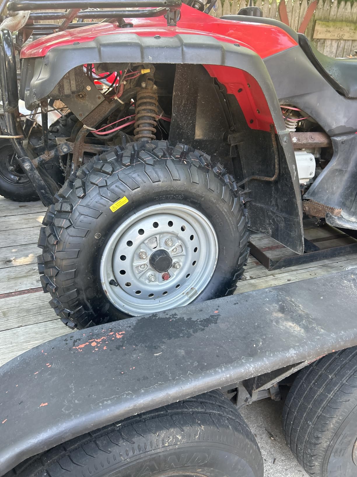 MaxAuto Set of 4 UTV ATV Tires 25x8-12 Front & 25X10-12 Rear Tire, 6PR Tubeless, Four Wheeler Tires All Terrain Tire 25x8x12 Sport Mud-Tires 25x10x12 Off Road Tire, 4 Pack in 2 Packages customer photo 2