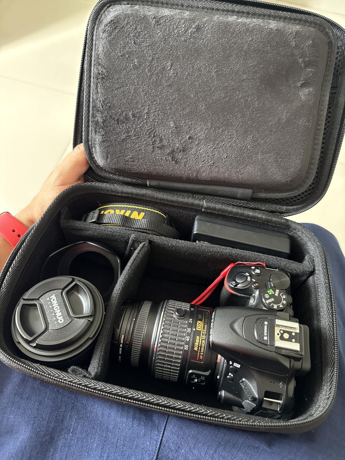 ProCase Hard Shell Digital Camera Case for Canon Rebel T7, Soft Padded Bag with 1 Shoulder Strap and 3 Adjustable Dividers customer photo 1