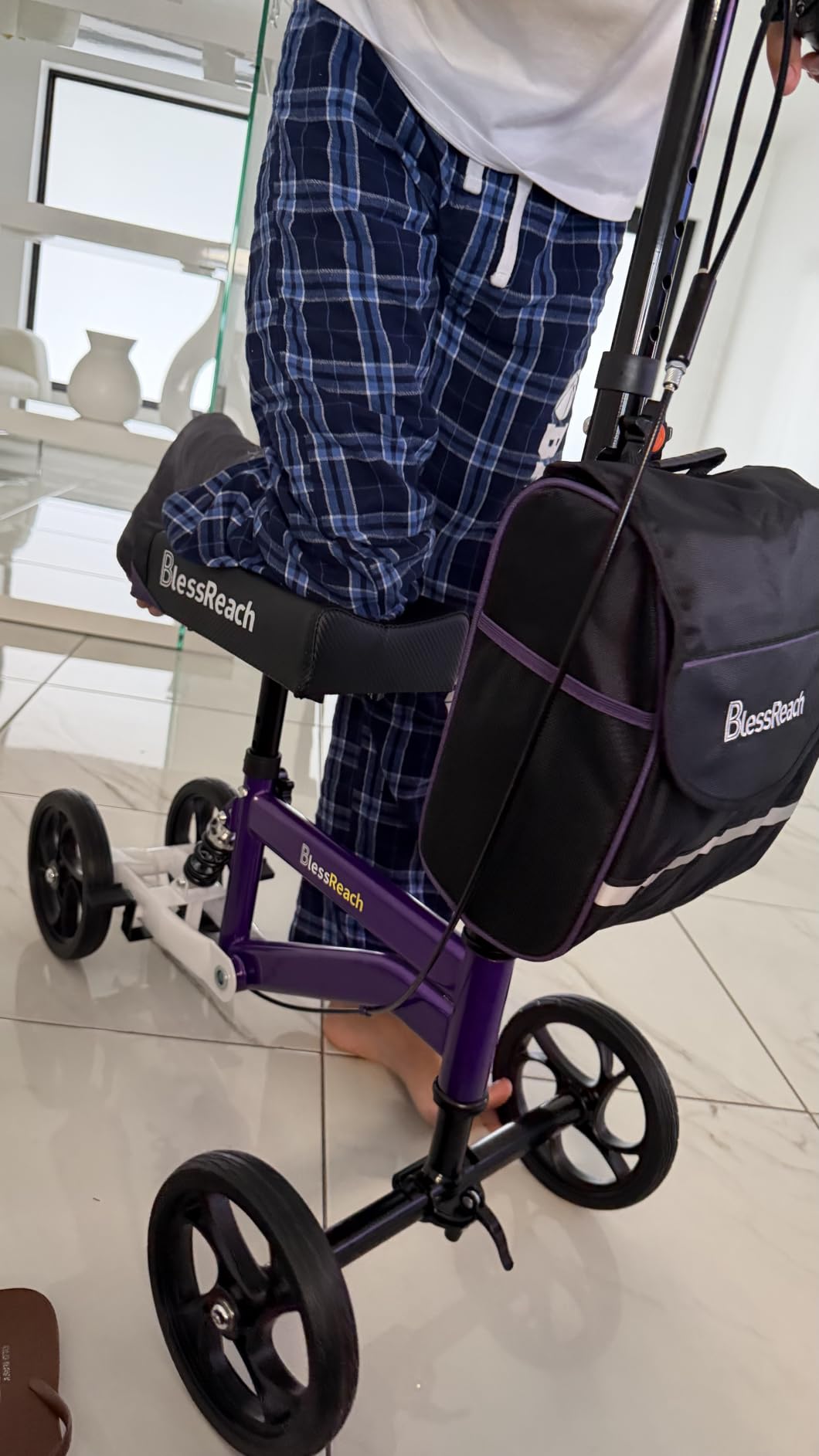 BlessReach Knee Scooter for Adults for Foot Injuries, 13