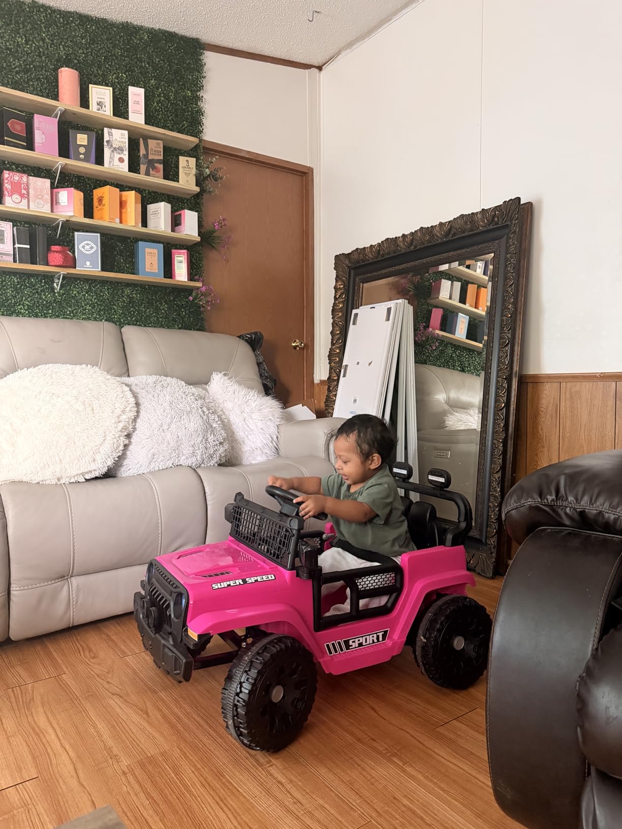 12V Ride on Toys for Kids with Parent Remote Control, Black | Electric Car with Spring Suspension, LED Lights & Music Player - Safe Battery Toy for Kids, Christmas & Birthday Gift customer photo 1