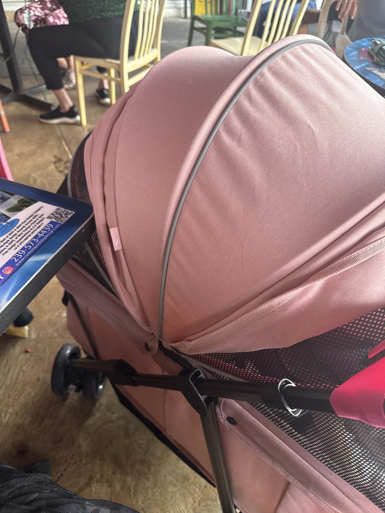 Dog Stroller for Large & Medium Dogs (20-132 lbs), for 2 Small Dogs | Pet Stroller, Extra Large Heavy Duty, Foldable & Ventilated, Pink or Navy customer photo 2