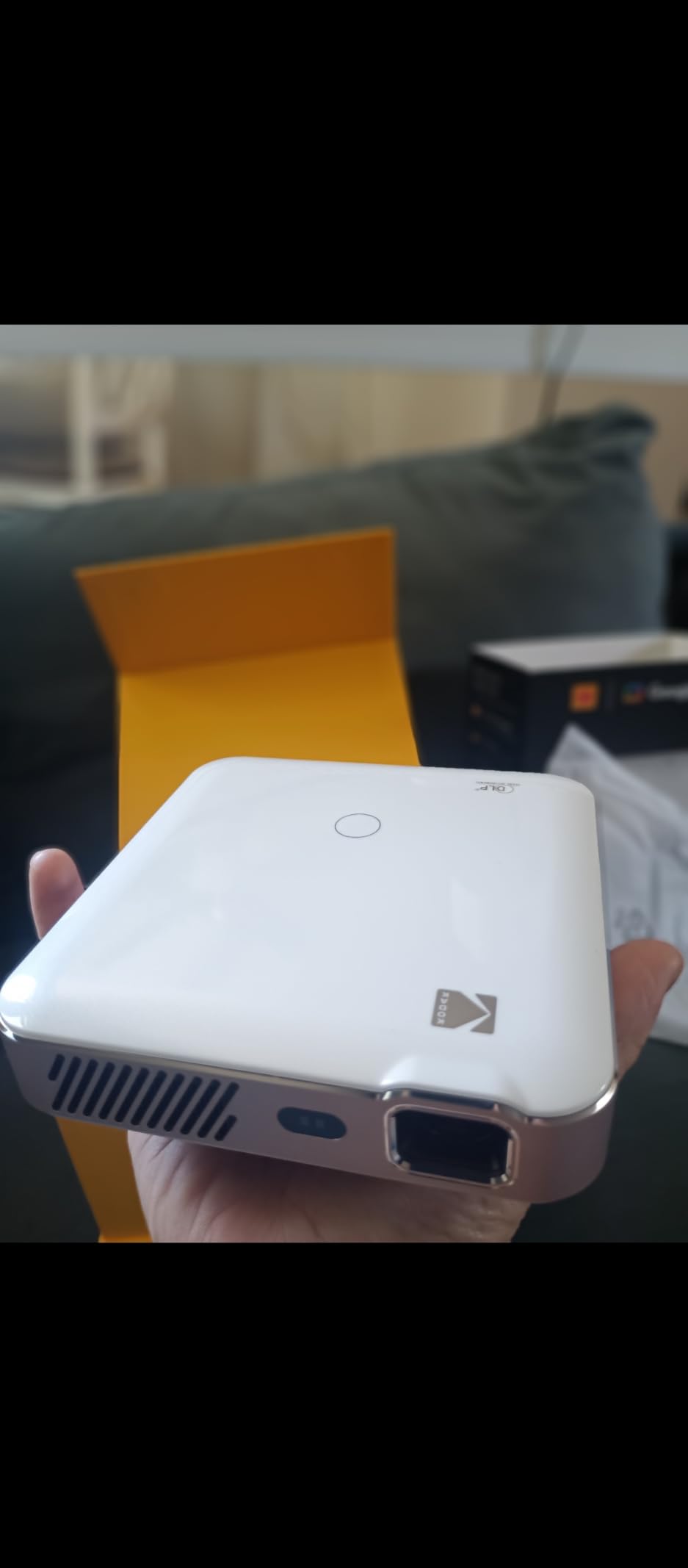 KODAK Luma 500 Mini Projector with WiFi and Bluetooth, 1080p, Google TV | Direct App Streaming, 2-Hour Eco Battery, Auto-Focus & 4-Side Keystone, 4K Input, Portable Outdoor Projector for Movie Nights customer photo 2