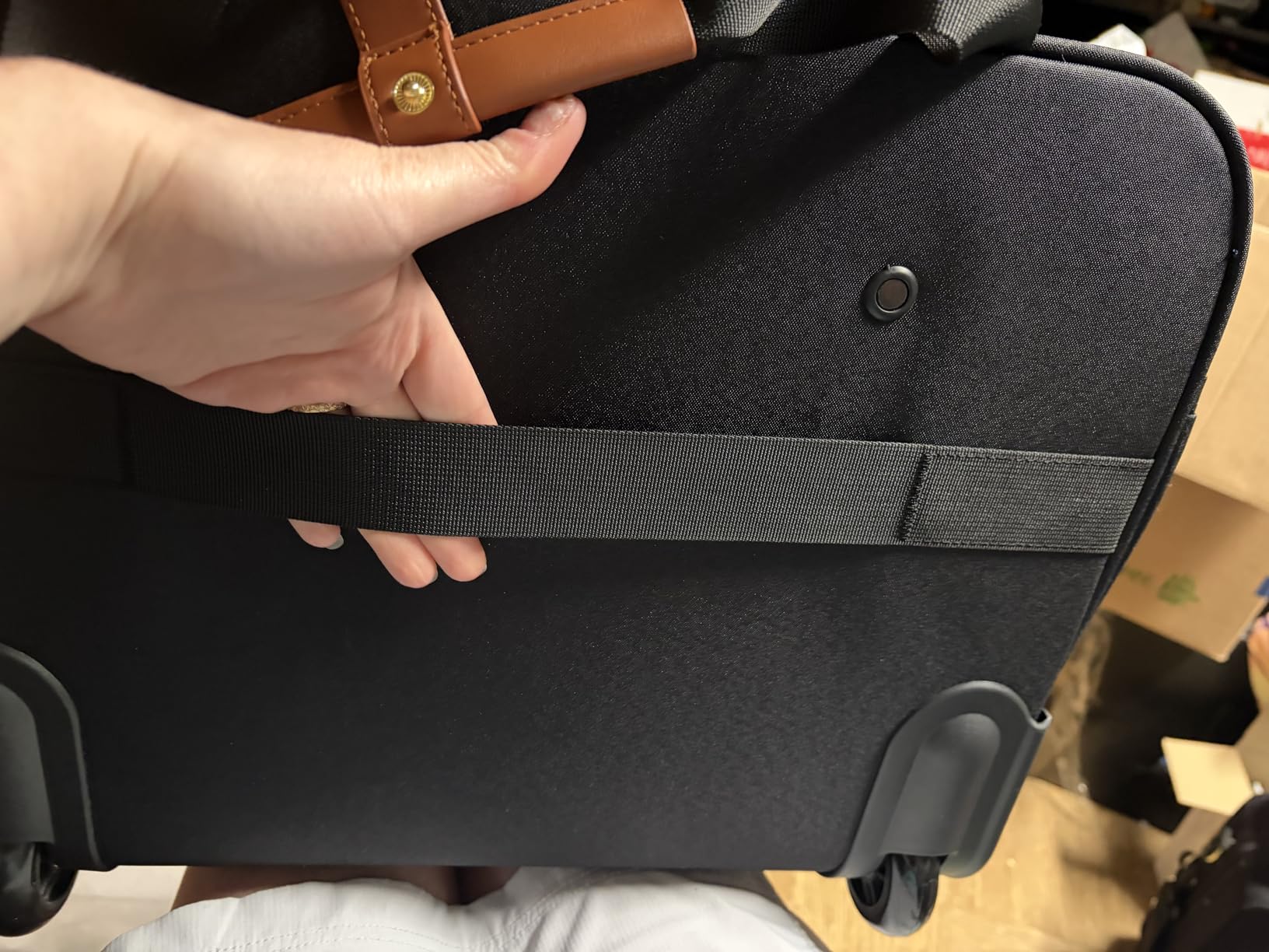 LOVEVOOK Rolling Laptop Bag for Women, Underseat Carry On Bag with Wheels | Fits 17.3 Inch Laptop, 30L Capacity, Silent Wheels, Rolling Briefcase, Carry On Luggage, Personal Item for Work Travel customer photo 2