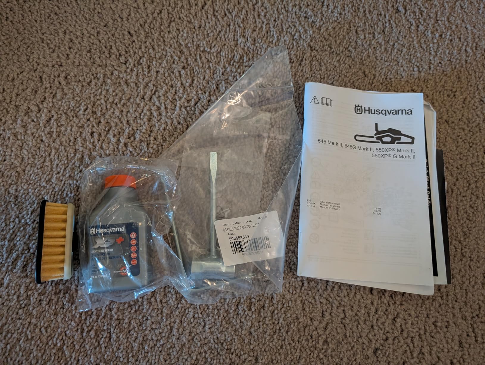 Husqvarna 555 Professional Gas Chainsaw, With X-Cut Chain, Outdoor Tools customer photo 1